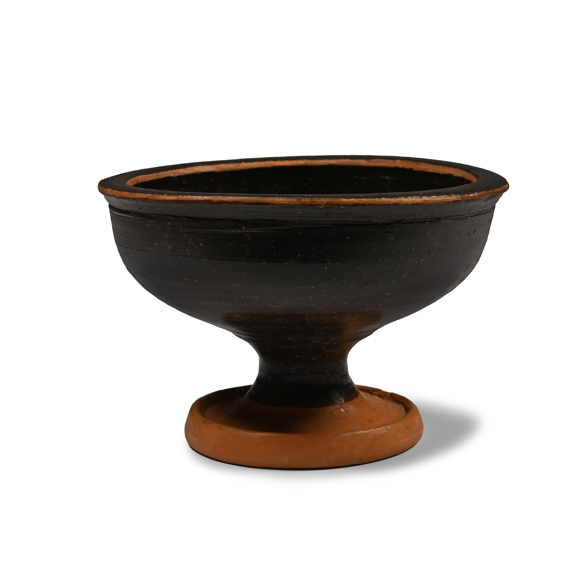 Greek Terracotta Blackware Chalice