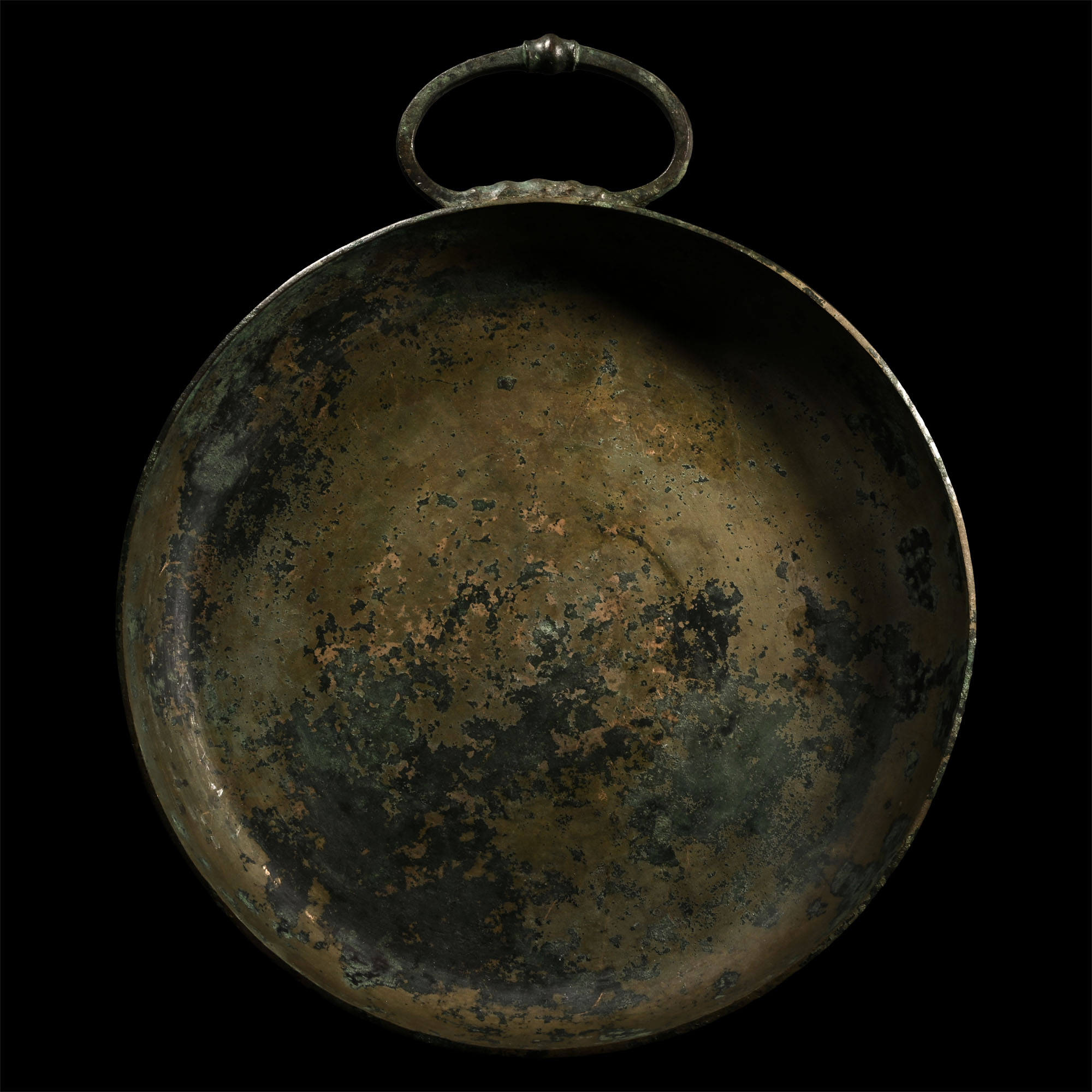 Hellenistic Bronze Bowl with High Rim