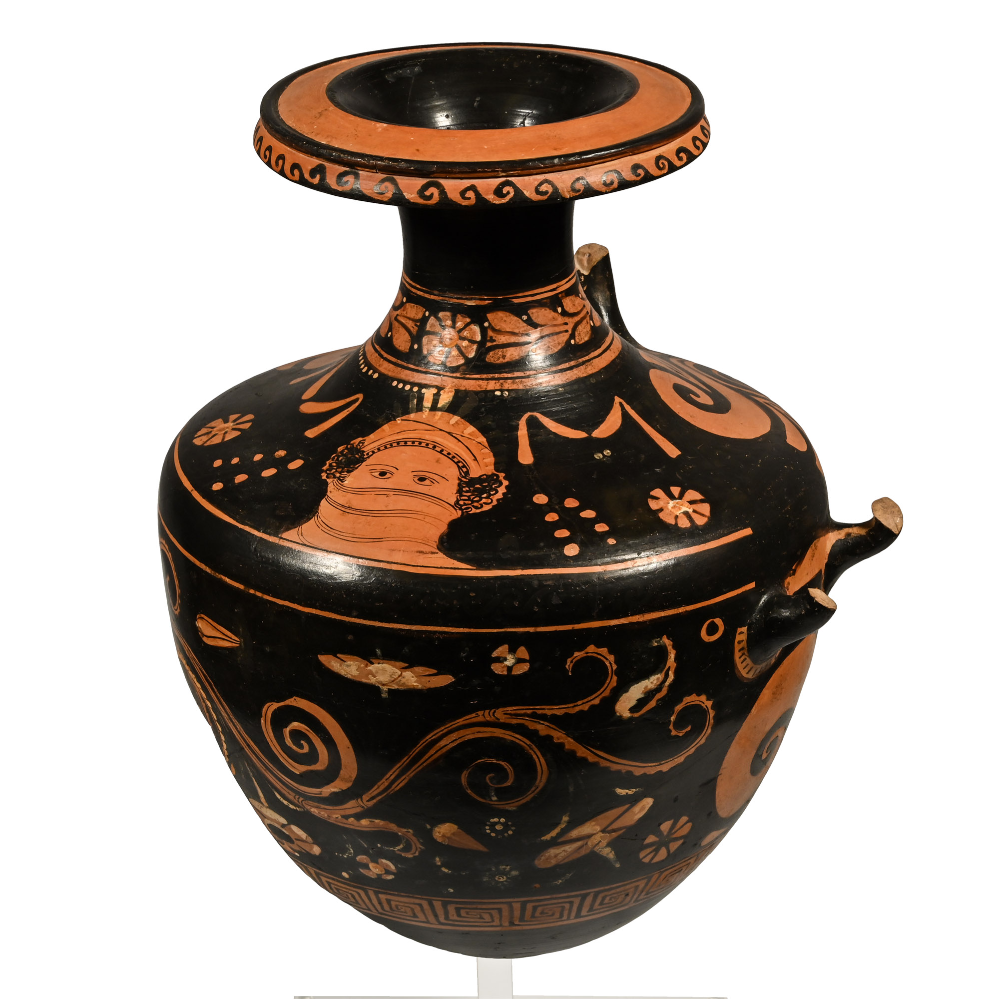 Greek Fragmentary Terracotta Red-Figure Hydria