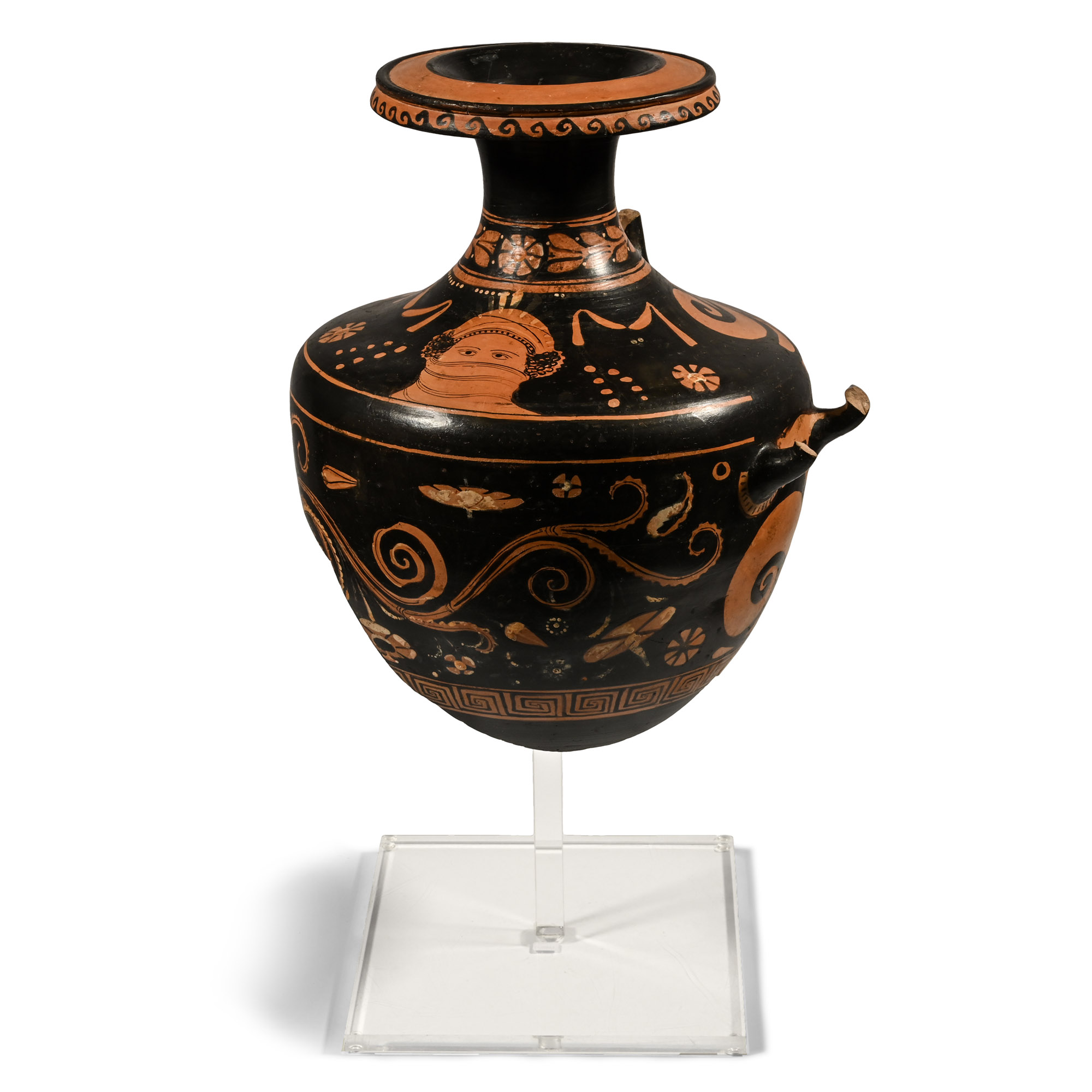 Greek Fragmentary Terracotta Red-Figure Hydria