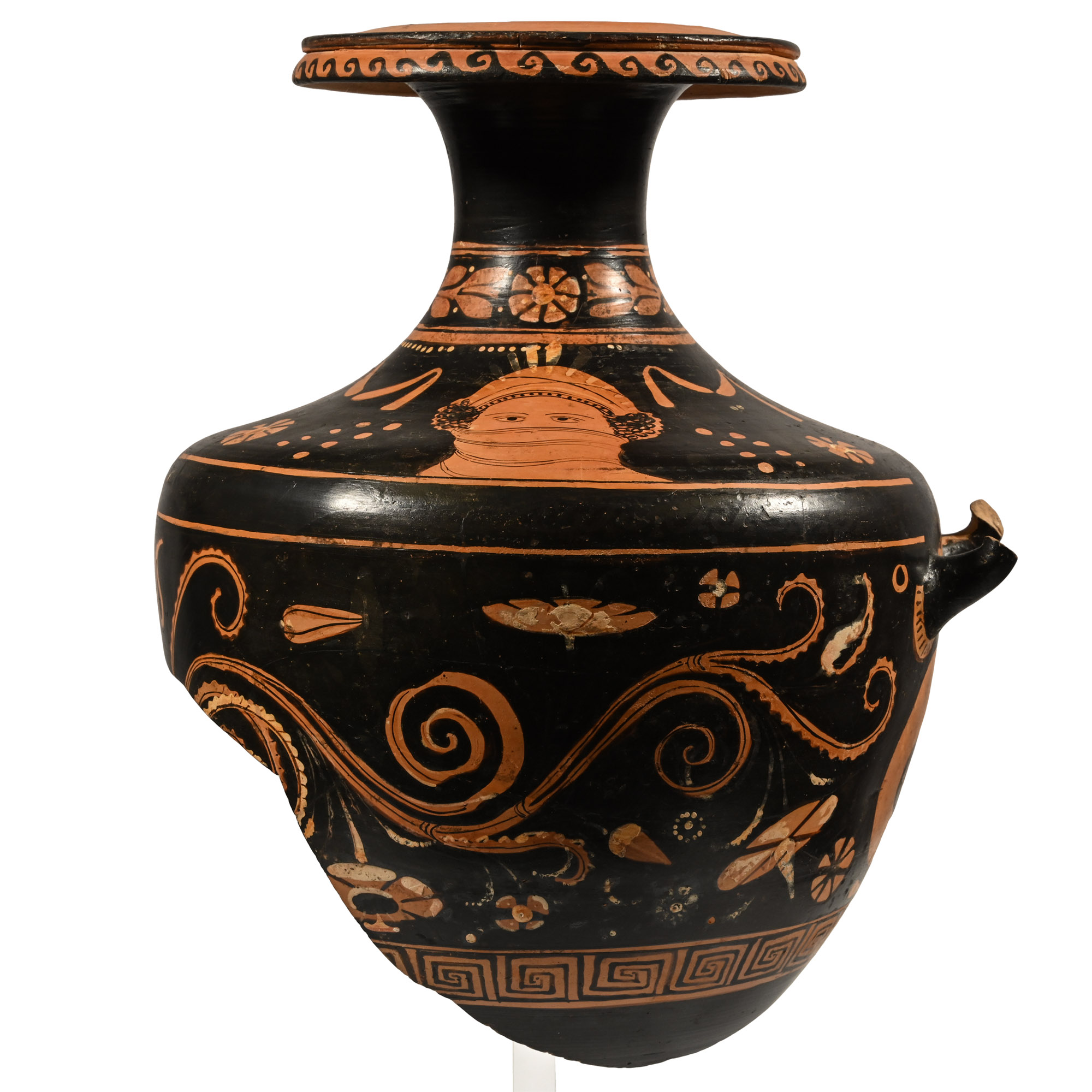 Greek Fragmentary Terracotta Red-Figure Hydria