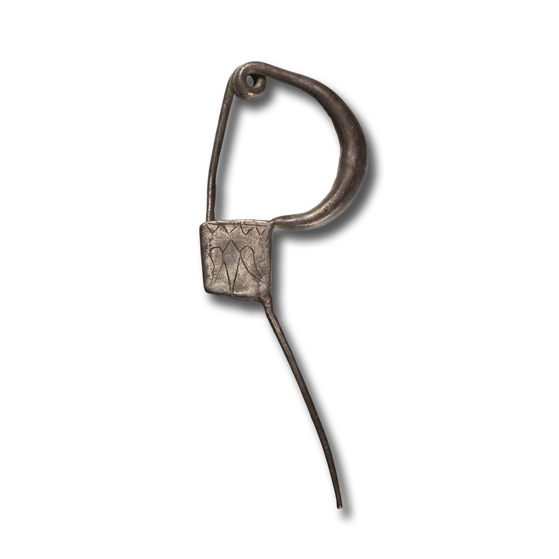 Greek Silver Fibula