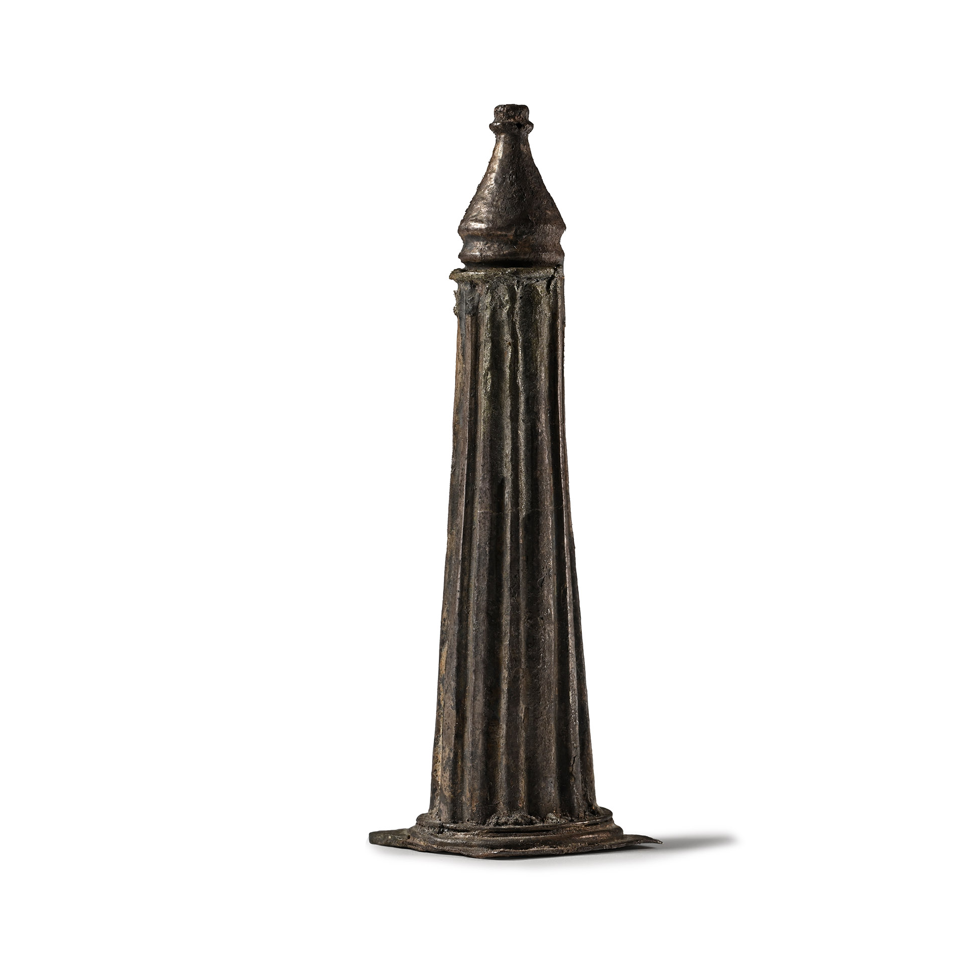 Roman Sheet-Silver Pyxis in the form of a Column
