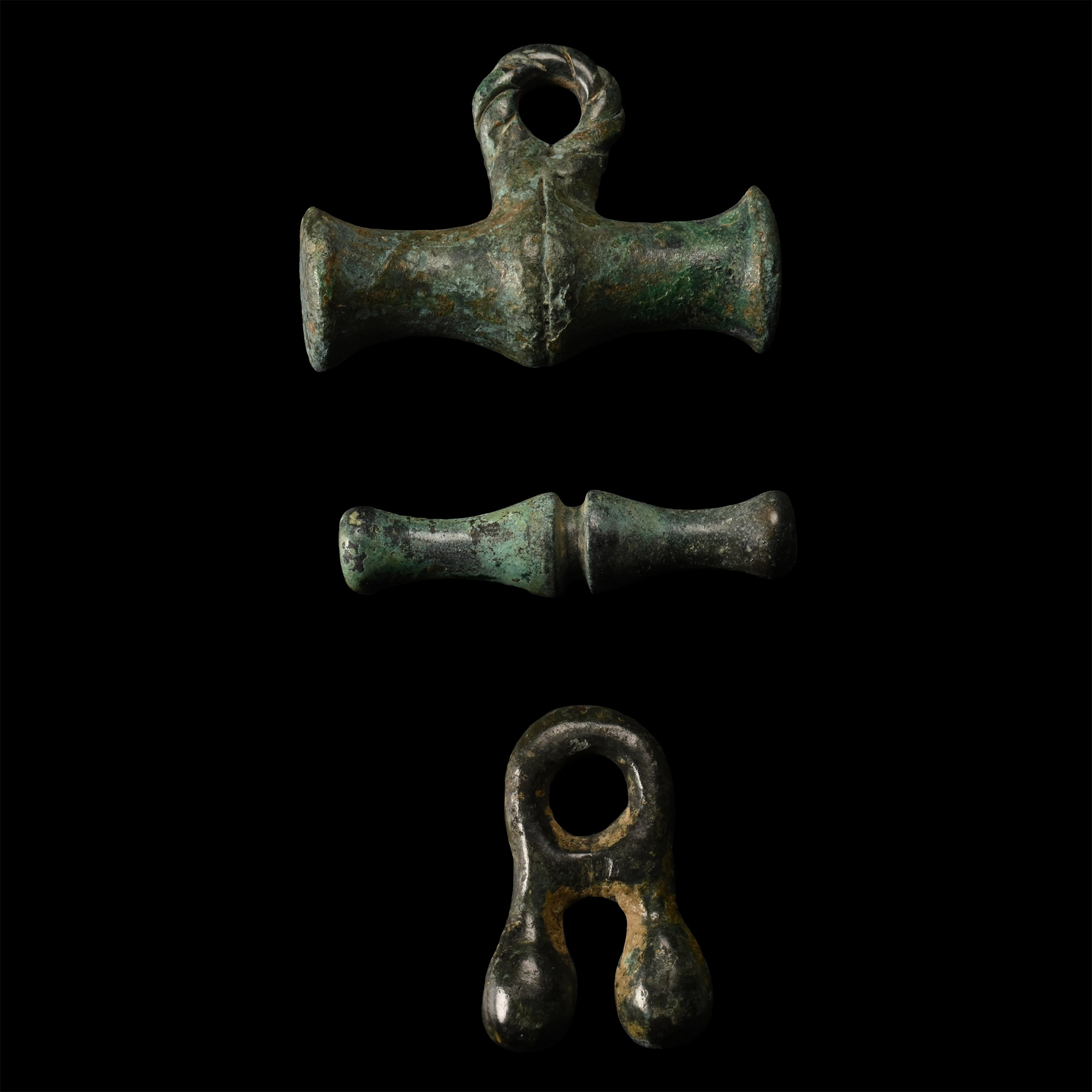 Romano-Celtic Bronze Toggle Group