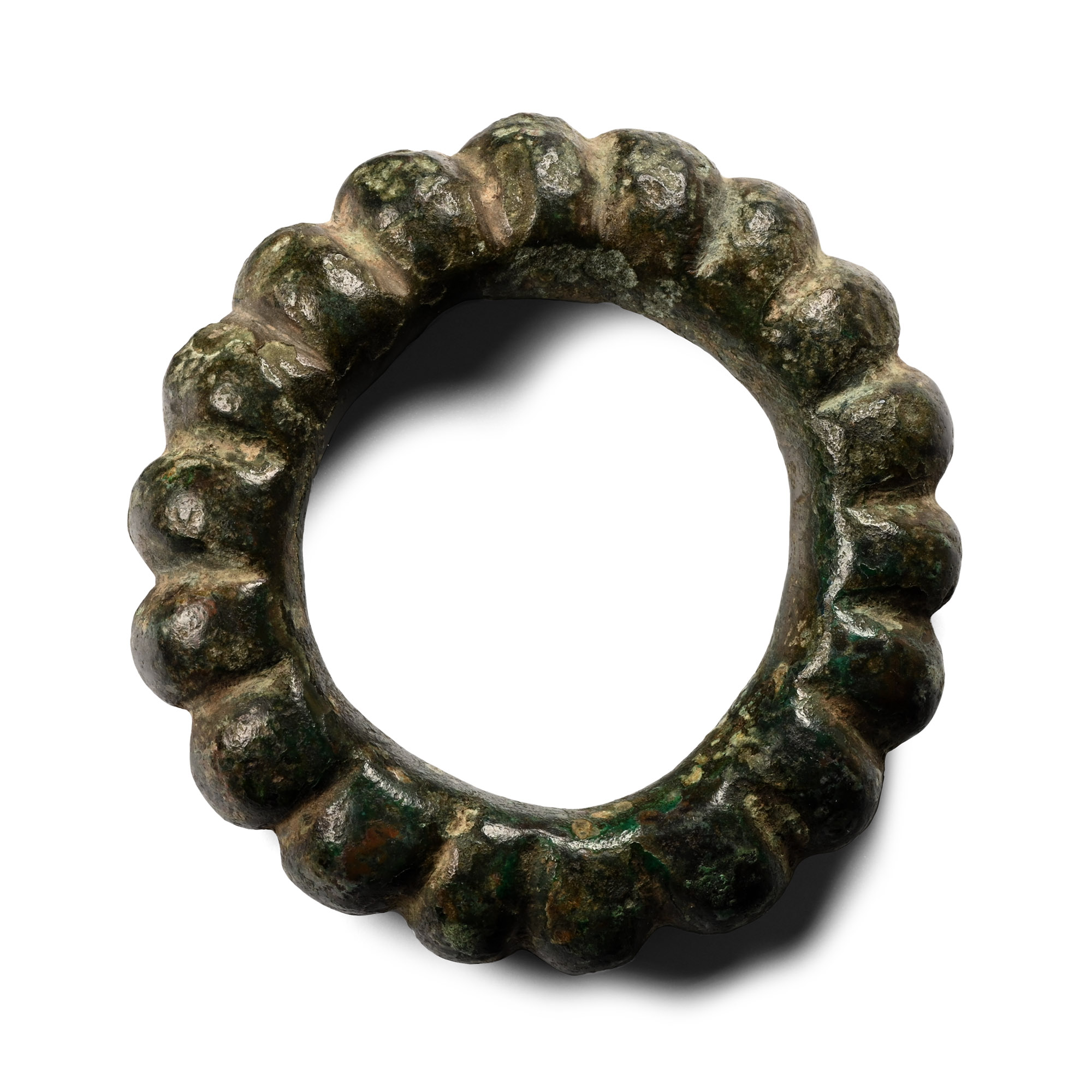 Iron Age Celtic Bronze Ribbed Bracelet or Proto-Money