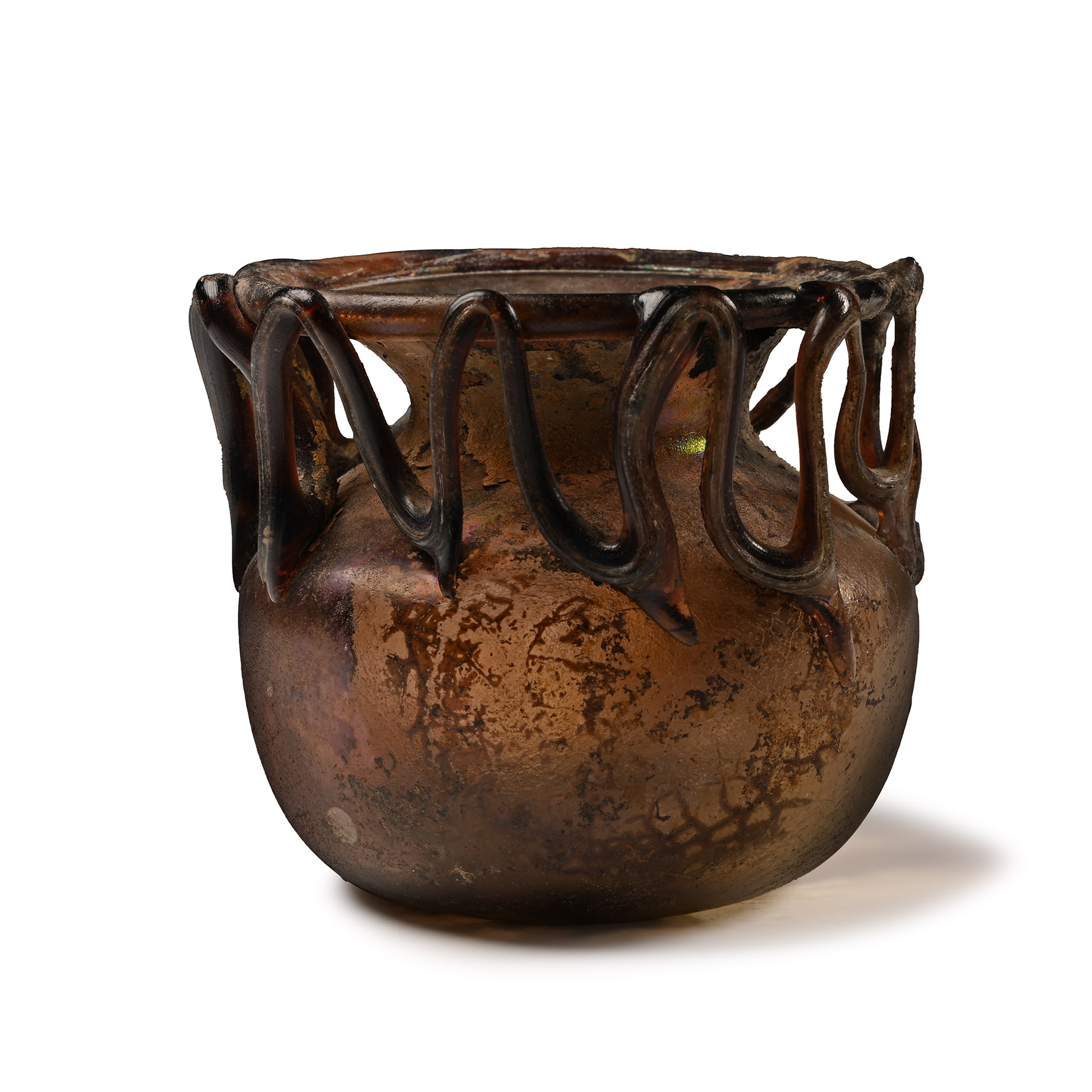 Roman Glass Jug with Fillets