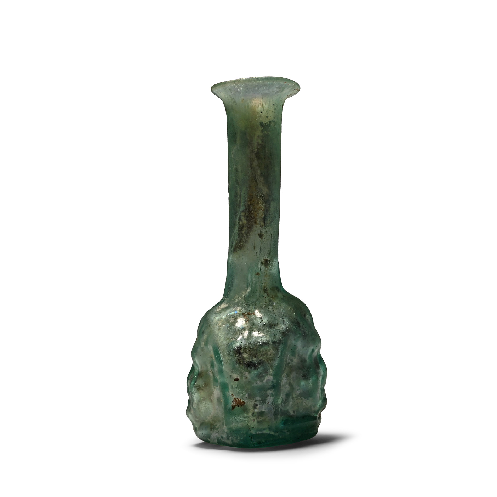 Roman Glass Janiform Ampulla