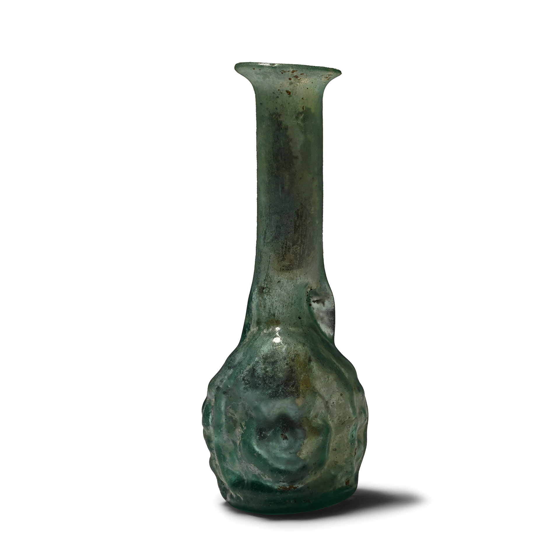 Roman Glass Janiform Ampulla