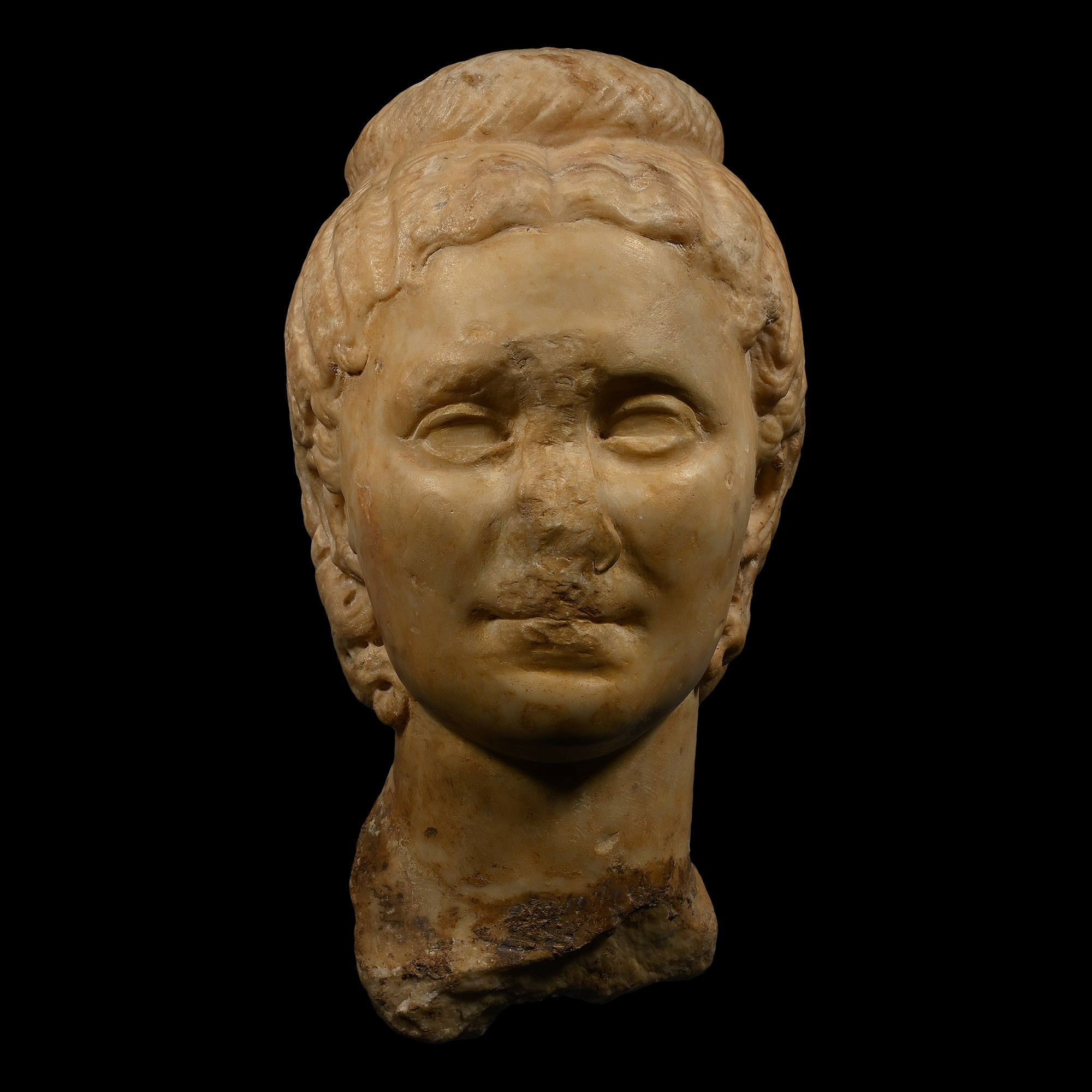 Life-Size Roman Portrait Head of a Roman Lady, Possibly The Empress Salonina