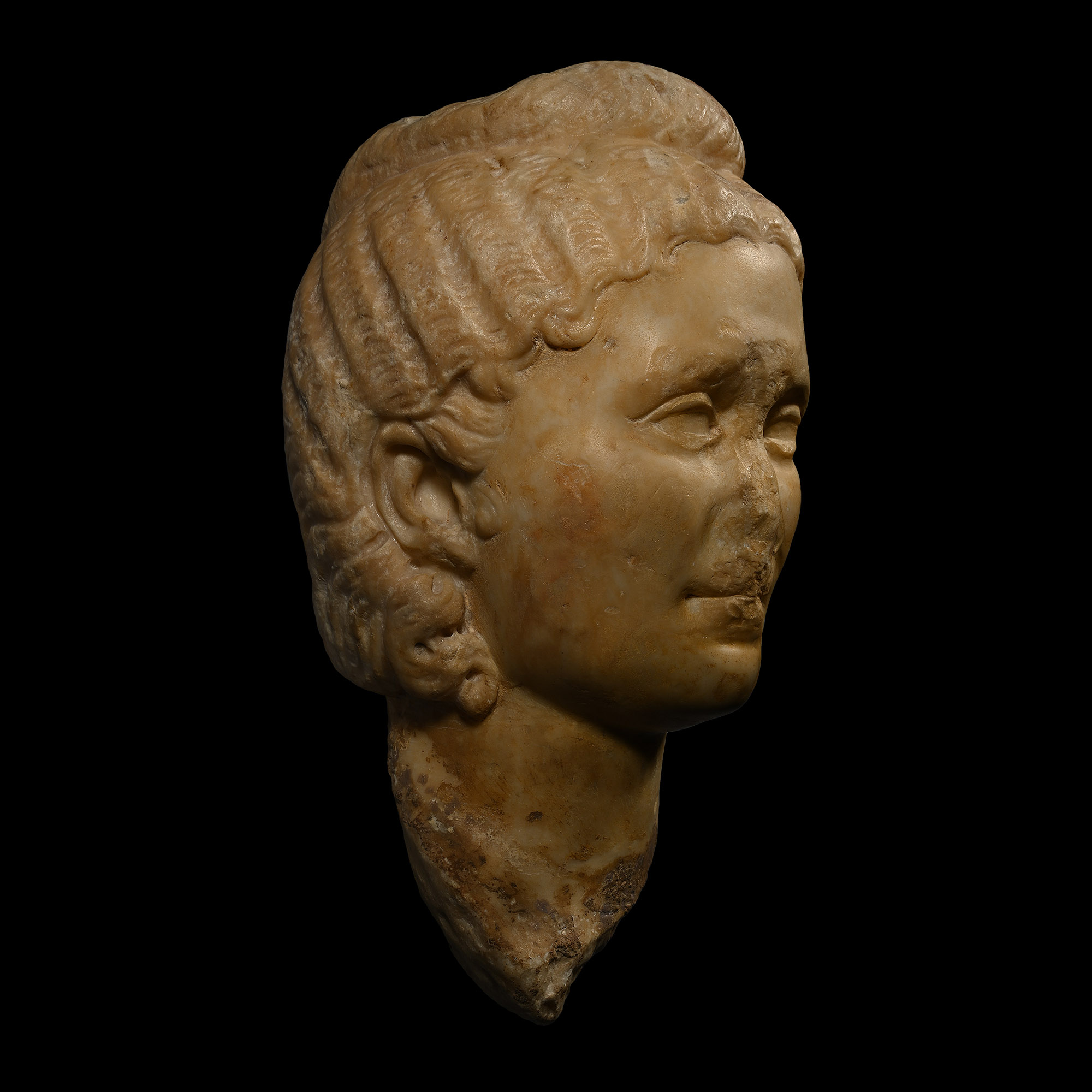 Life-Size Roman Portrait Head of a Roman Lady, Possibly The Empress Salonina