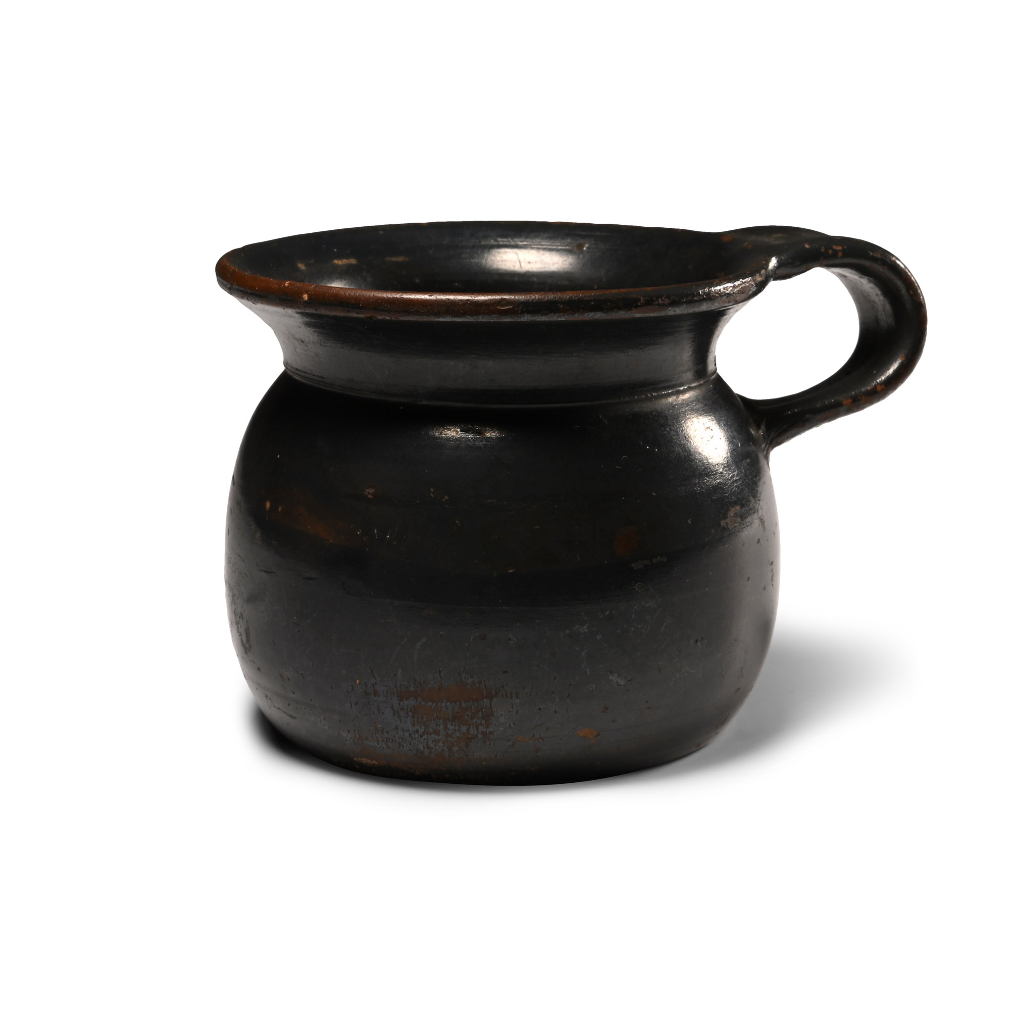 Greek Attic Black-Glazed Terracotta Mug