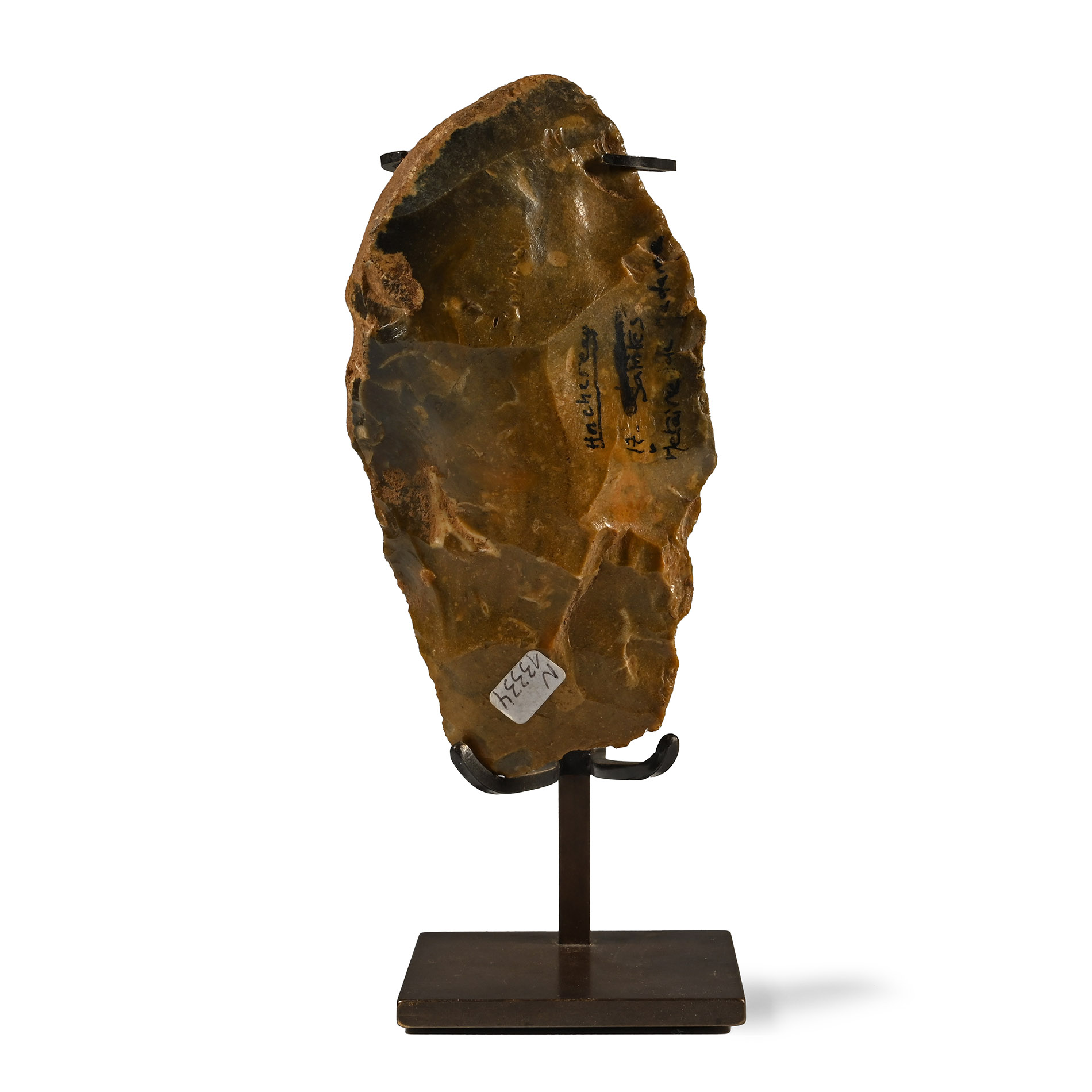 Stone Age Knapped Flint Cleaver
