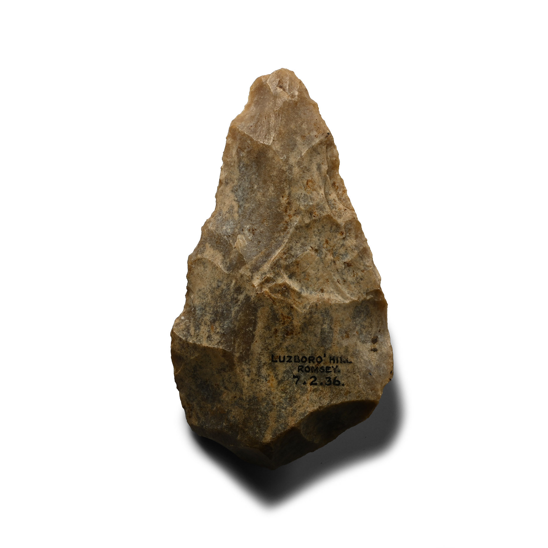 Stone Age British Flint Bifacial Handaxe