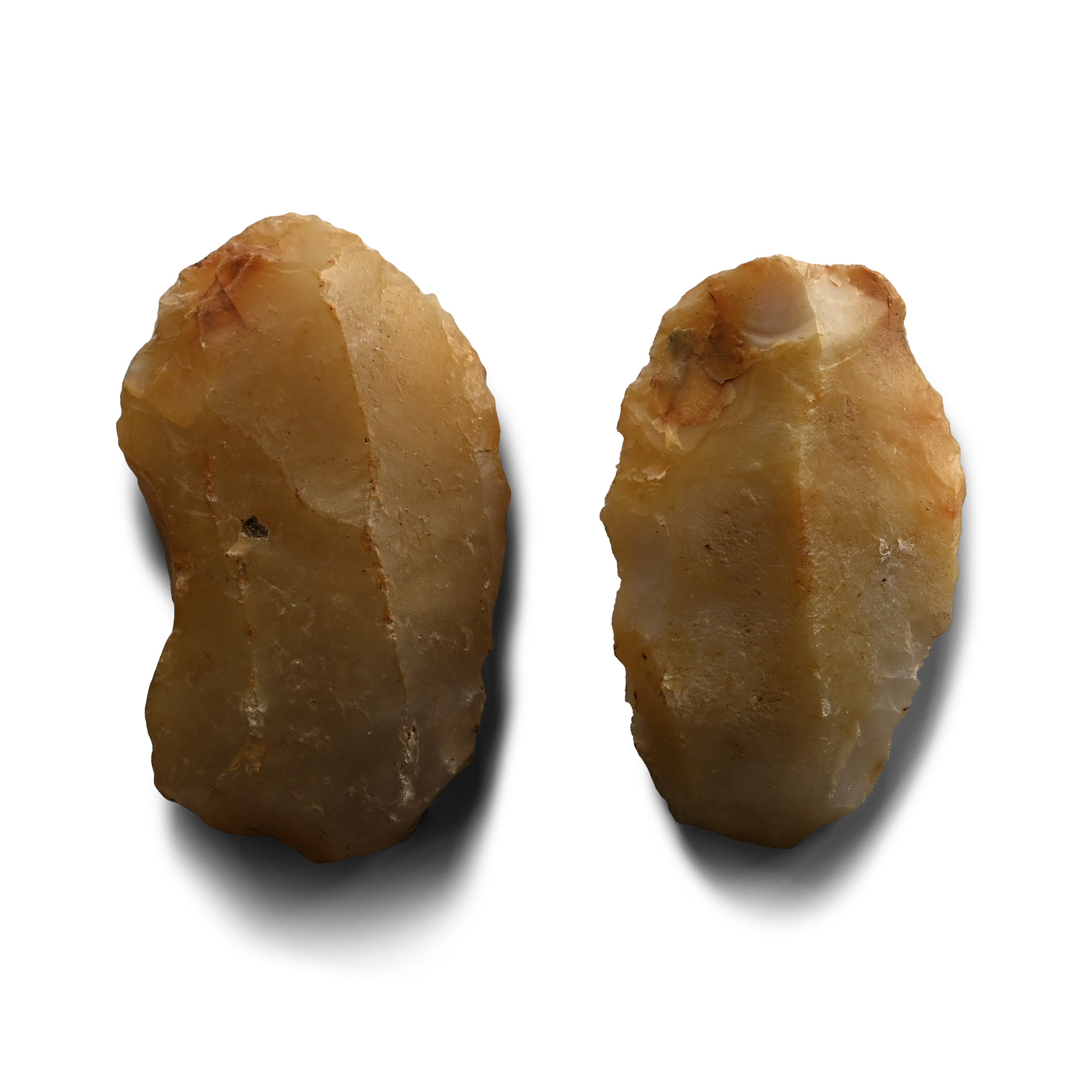 Stone Age French Aurignacian Scrapers in Chalcedony