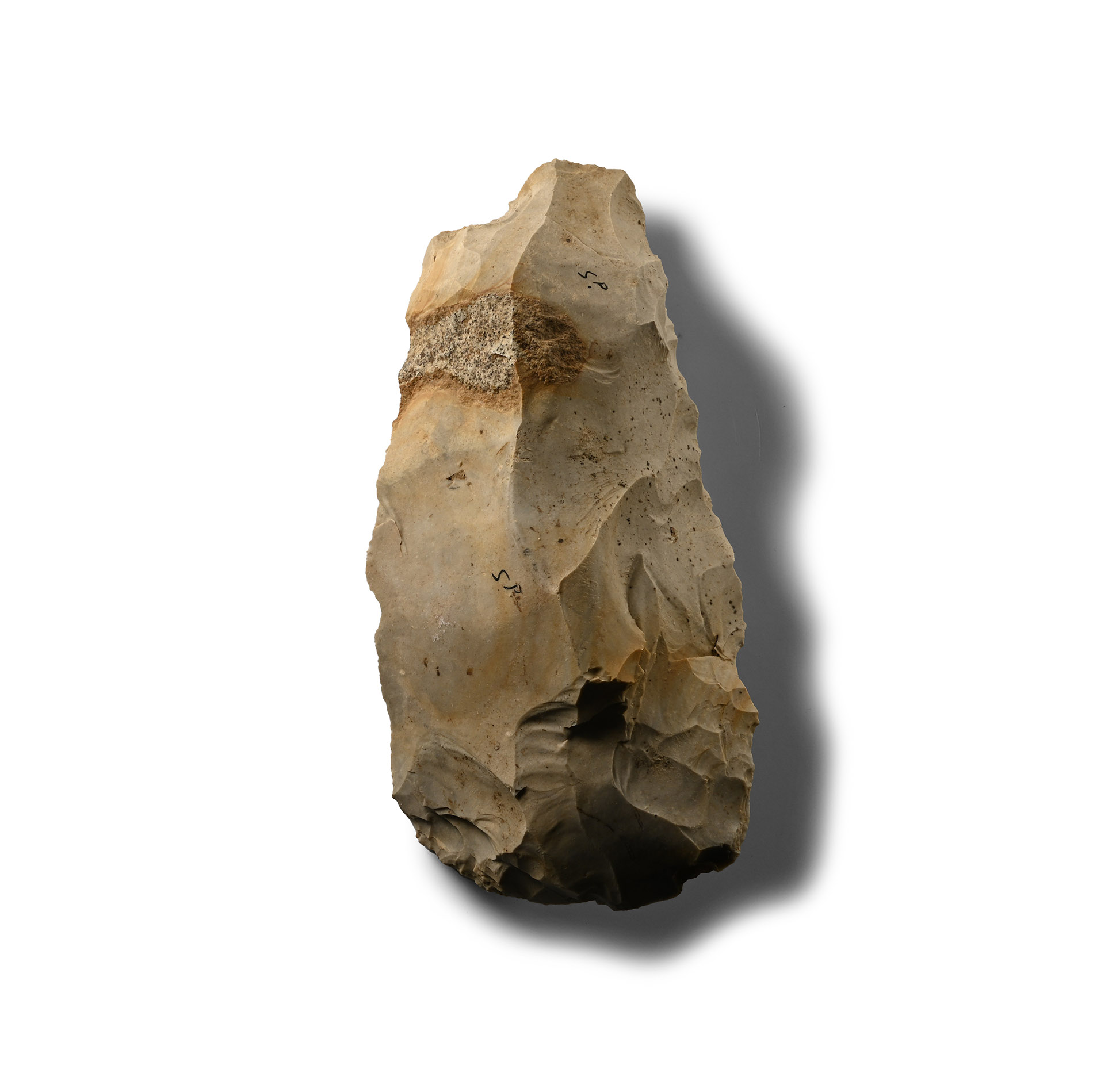 Large Stone Age Flint Axe Head from Spiennes