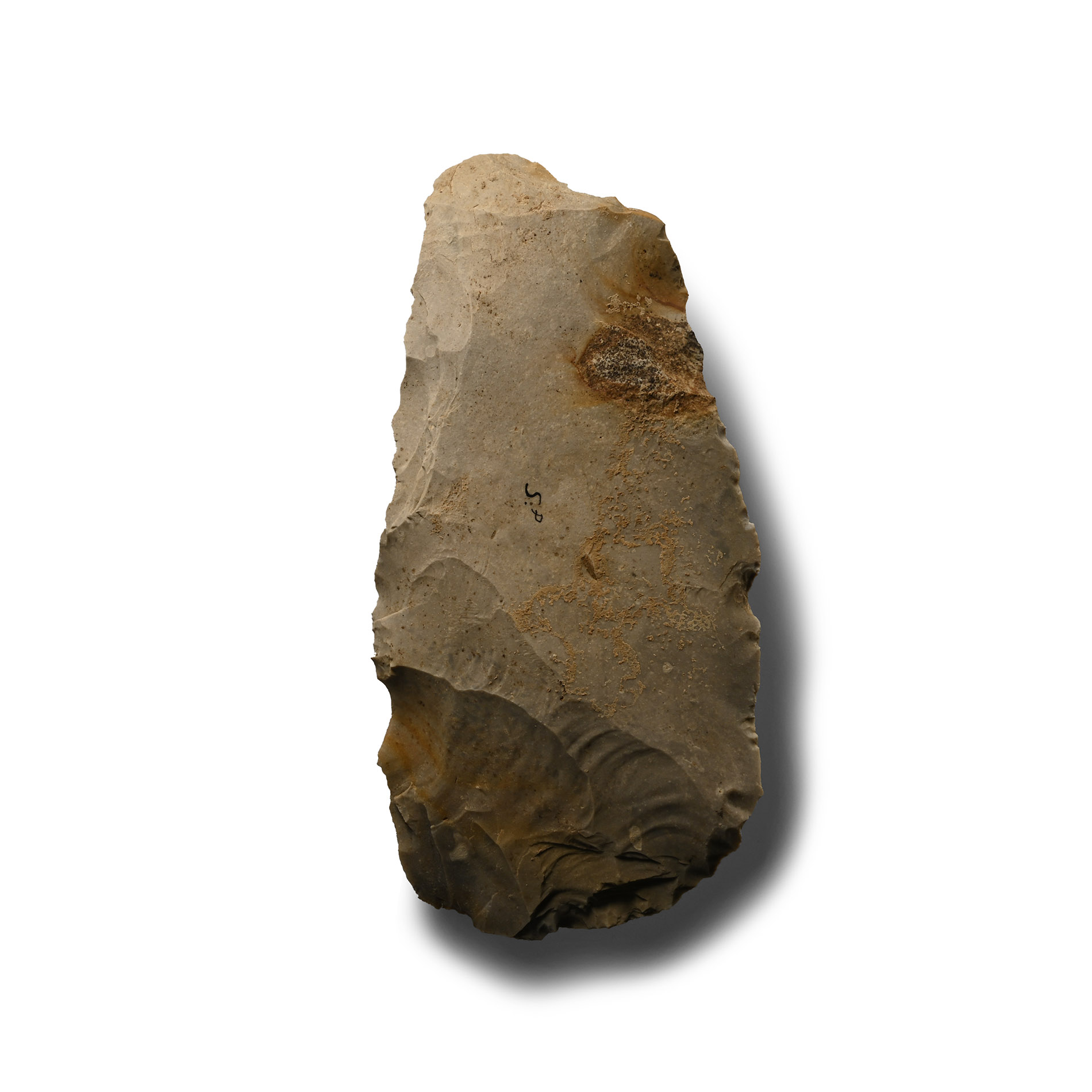 Large Stone Age Flint Axe Head from Spiennes