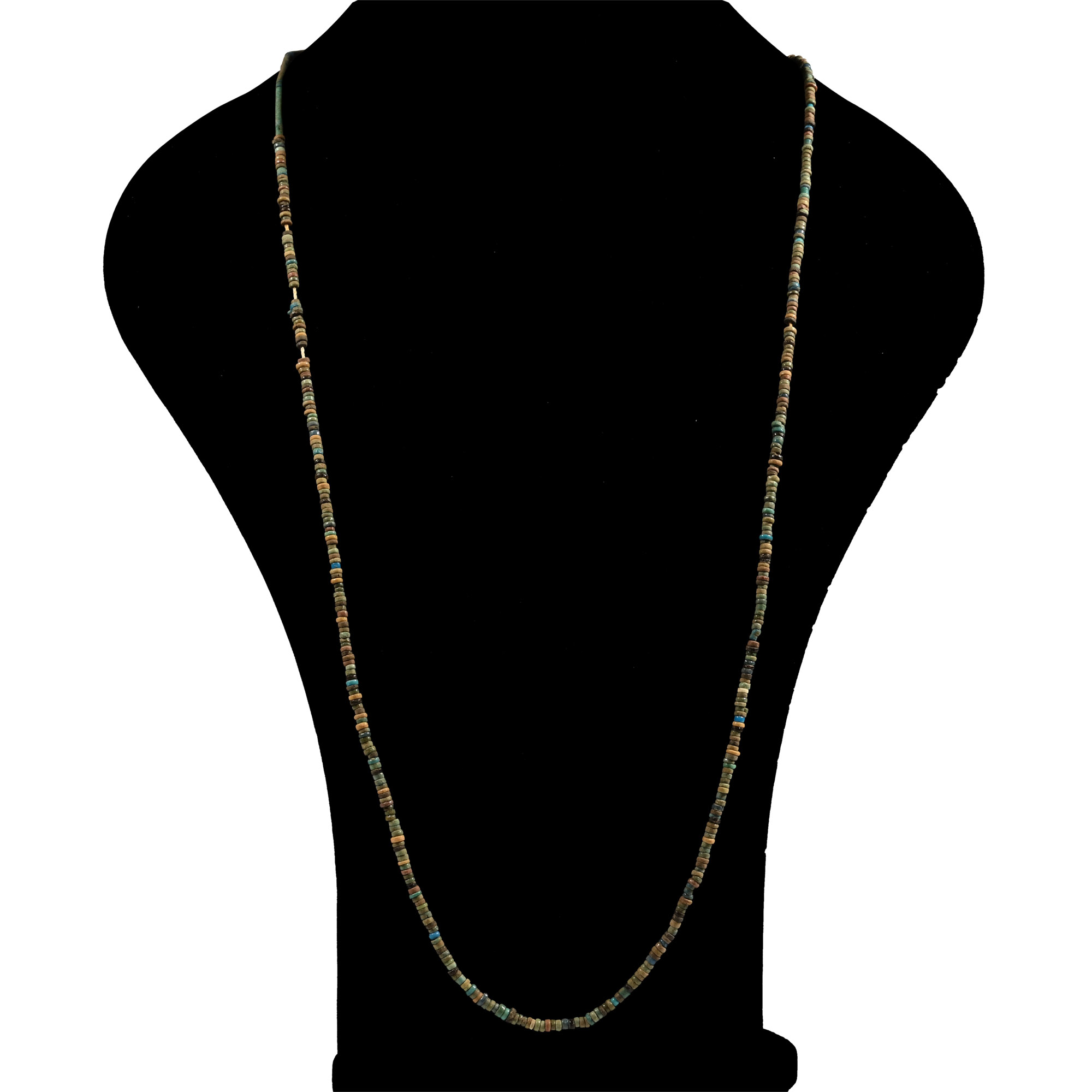 Egyptian Faience Mummy Bead Necklace