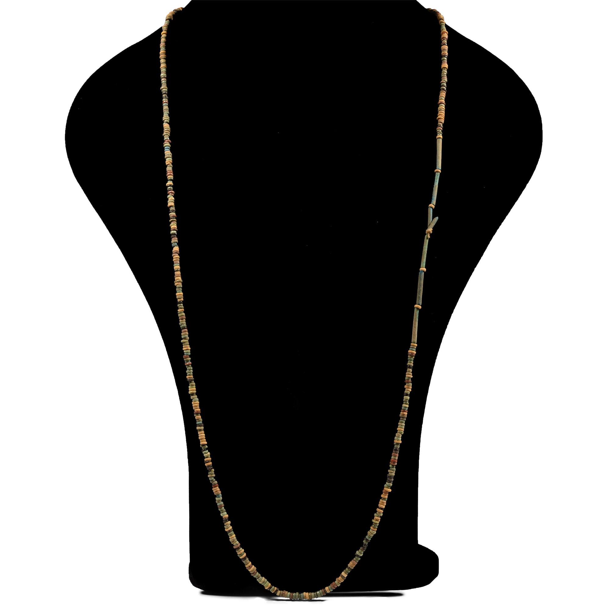 Egyptian Faience Mummy Bead Necklace