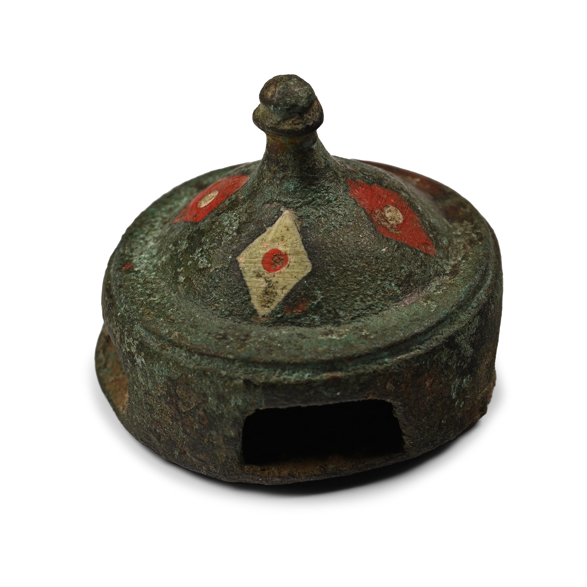 Roman Enamelled Bronze Strap Junction Boss