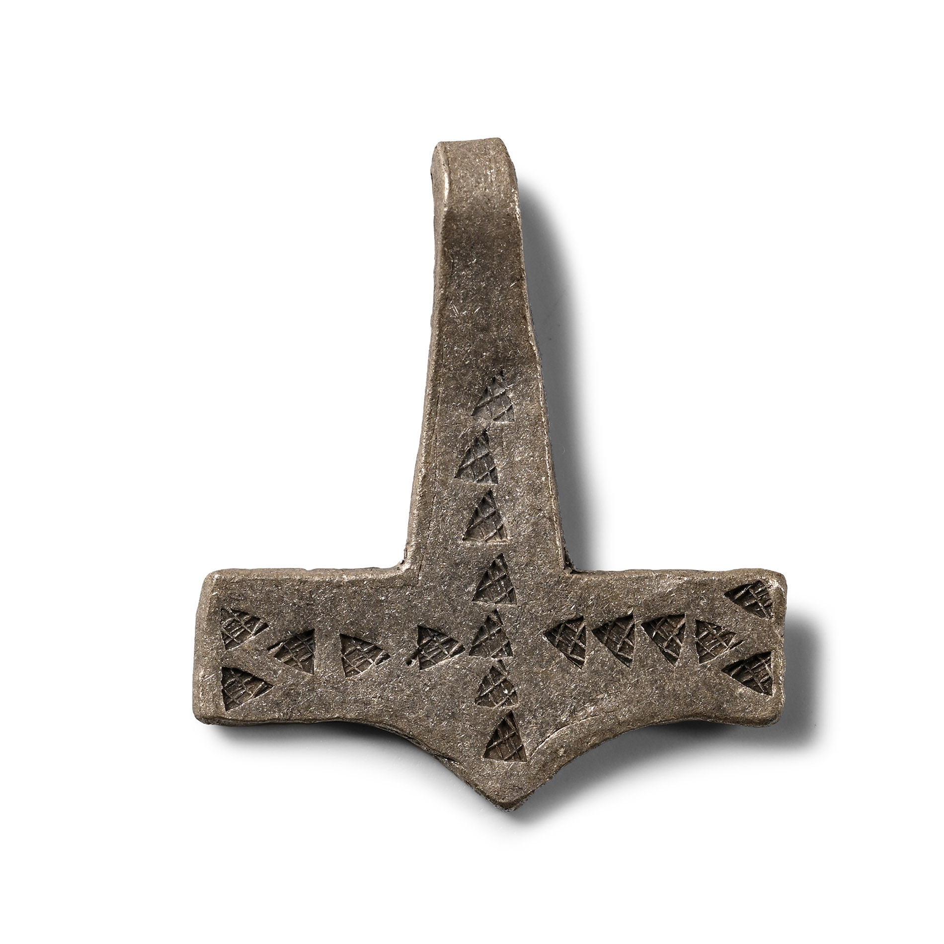 Viking Age Silver Thor's Hammer Pendant