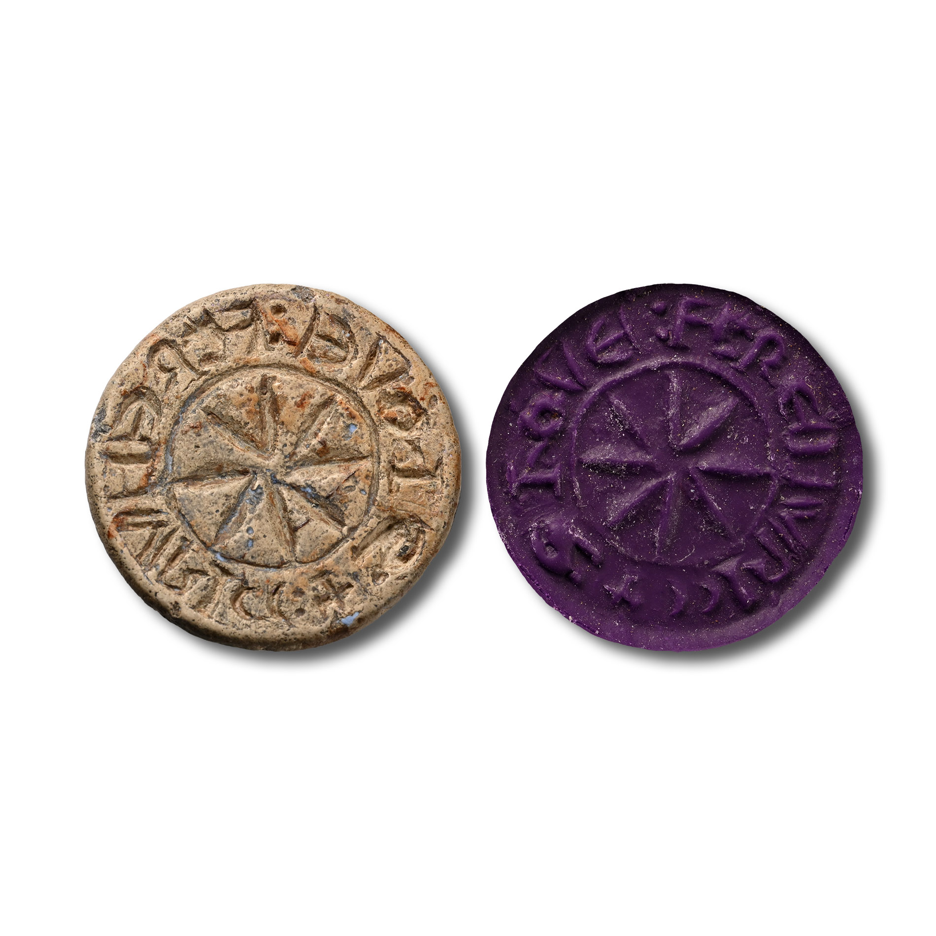 Medieval Personal Lead Seal Matrix of Hove son of Renwick