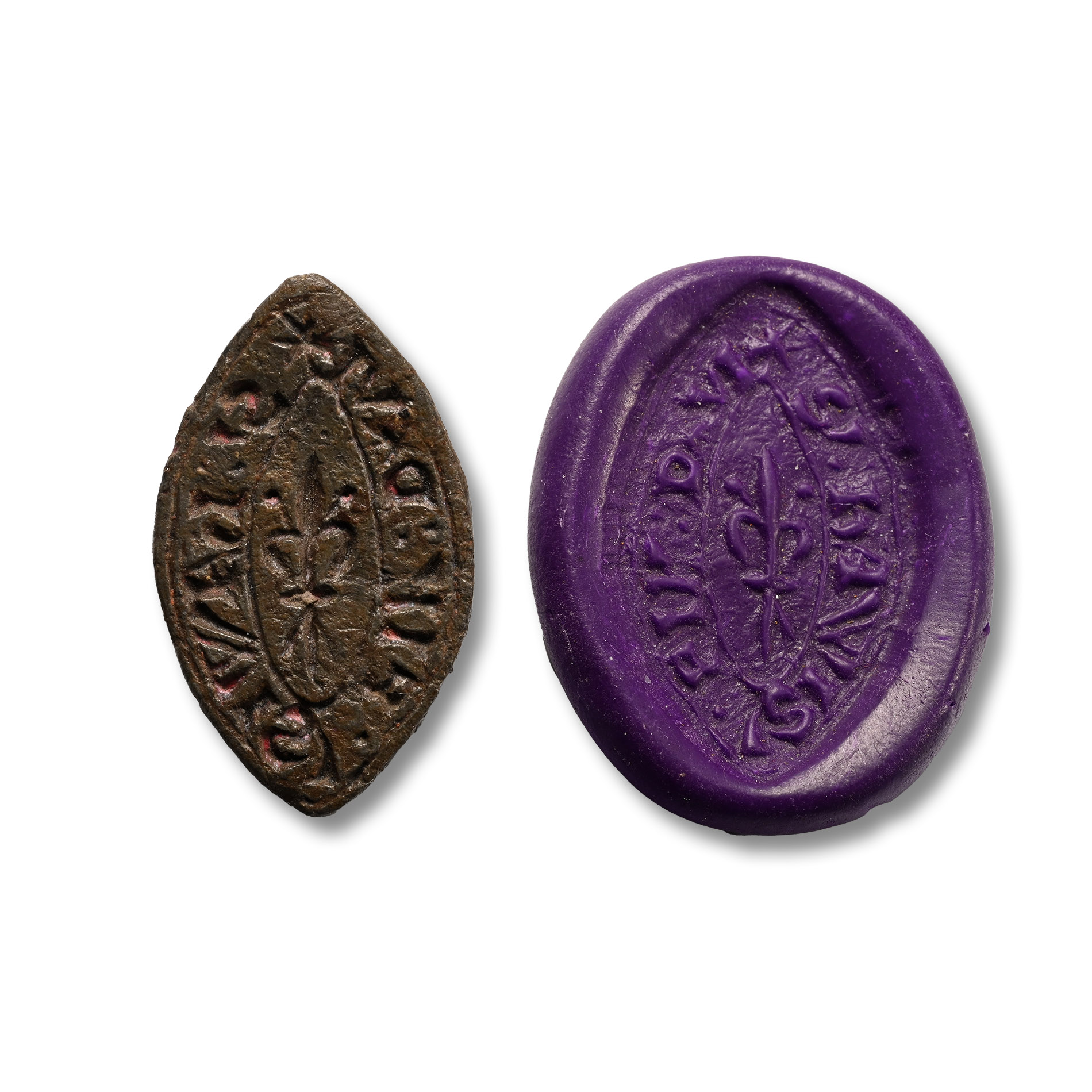 Medieval Personal Lead Seal Matrix of Hawis Daughter of David