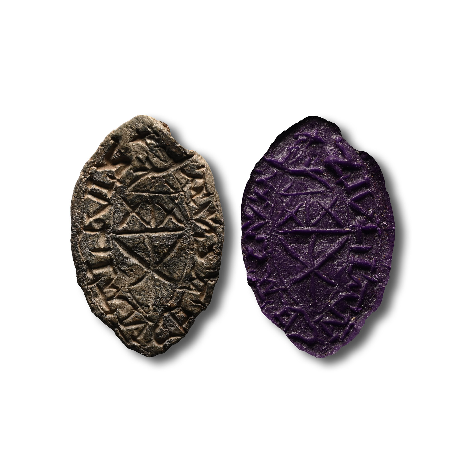 Medieval Personal Lead Seal Matrix of Julian Cragval