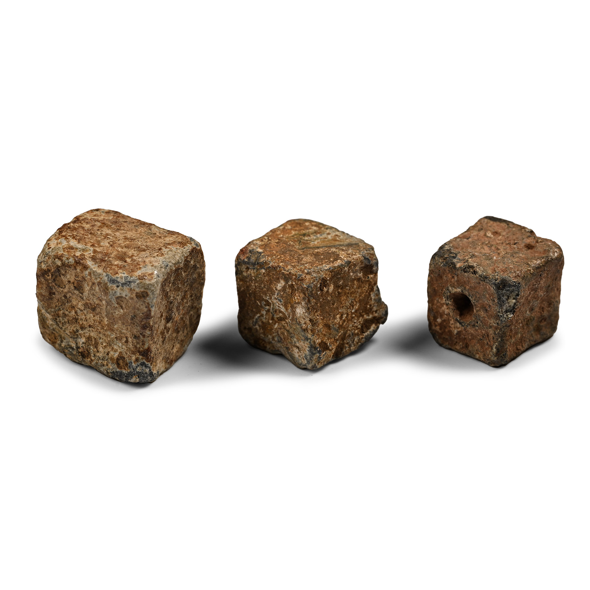Roman Lead Dice Group