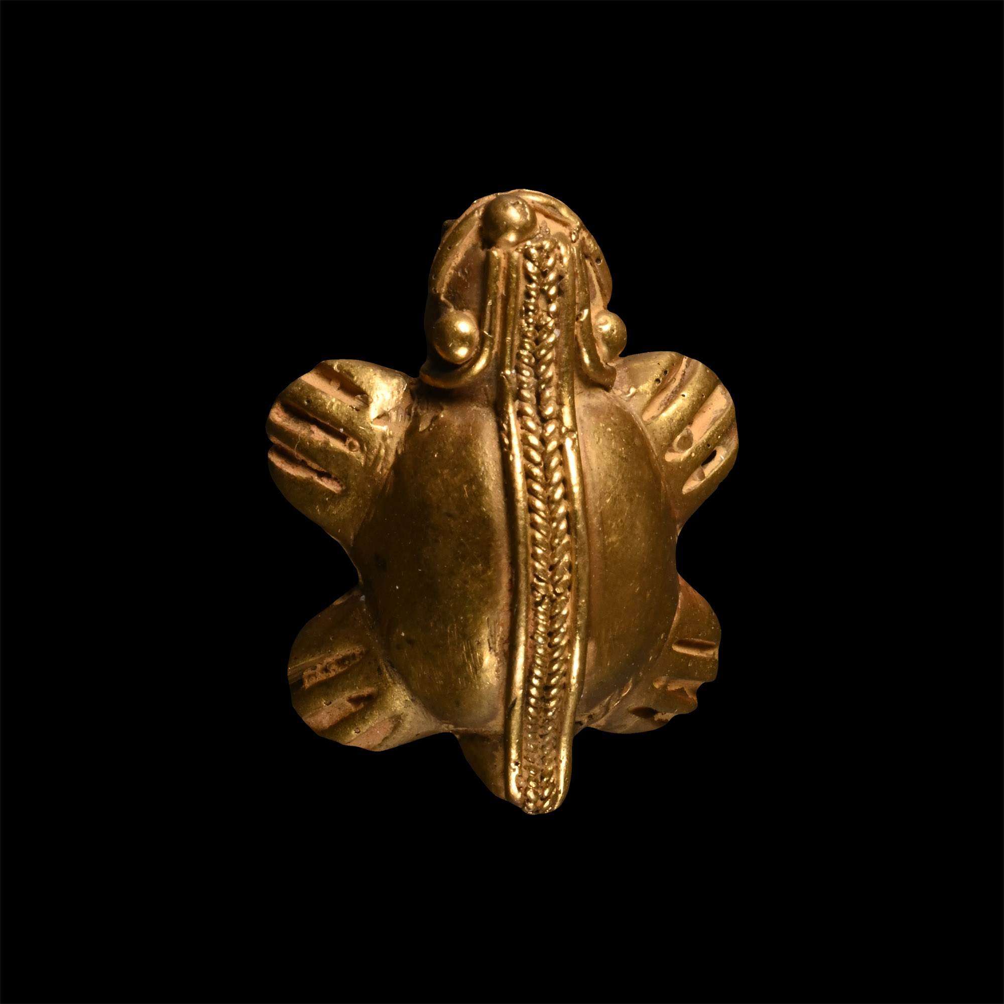 Pre-Columbian Gold Frog Amulet