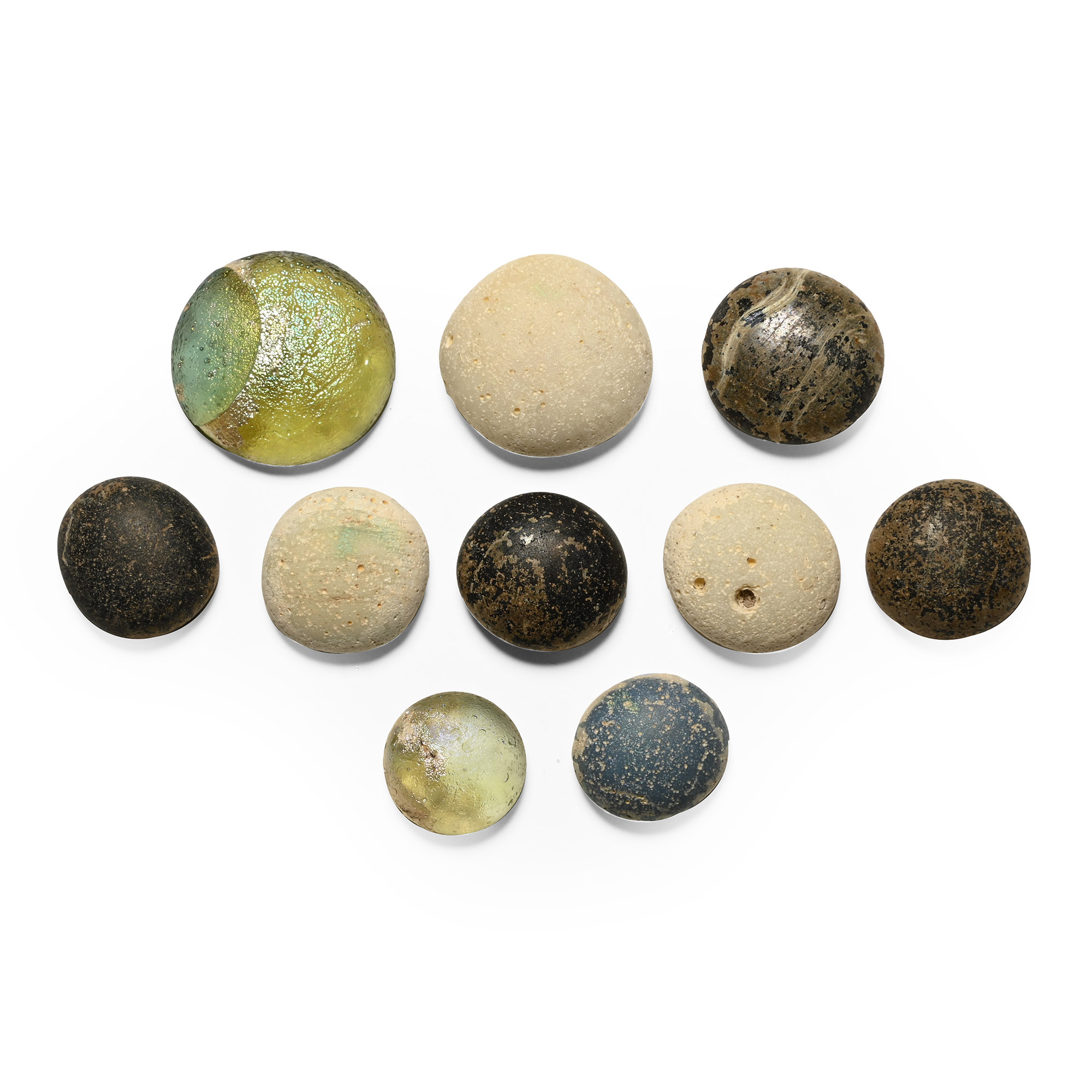 Roman Glass Gaming Piece Collection