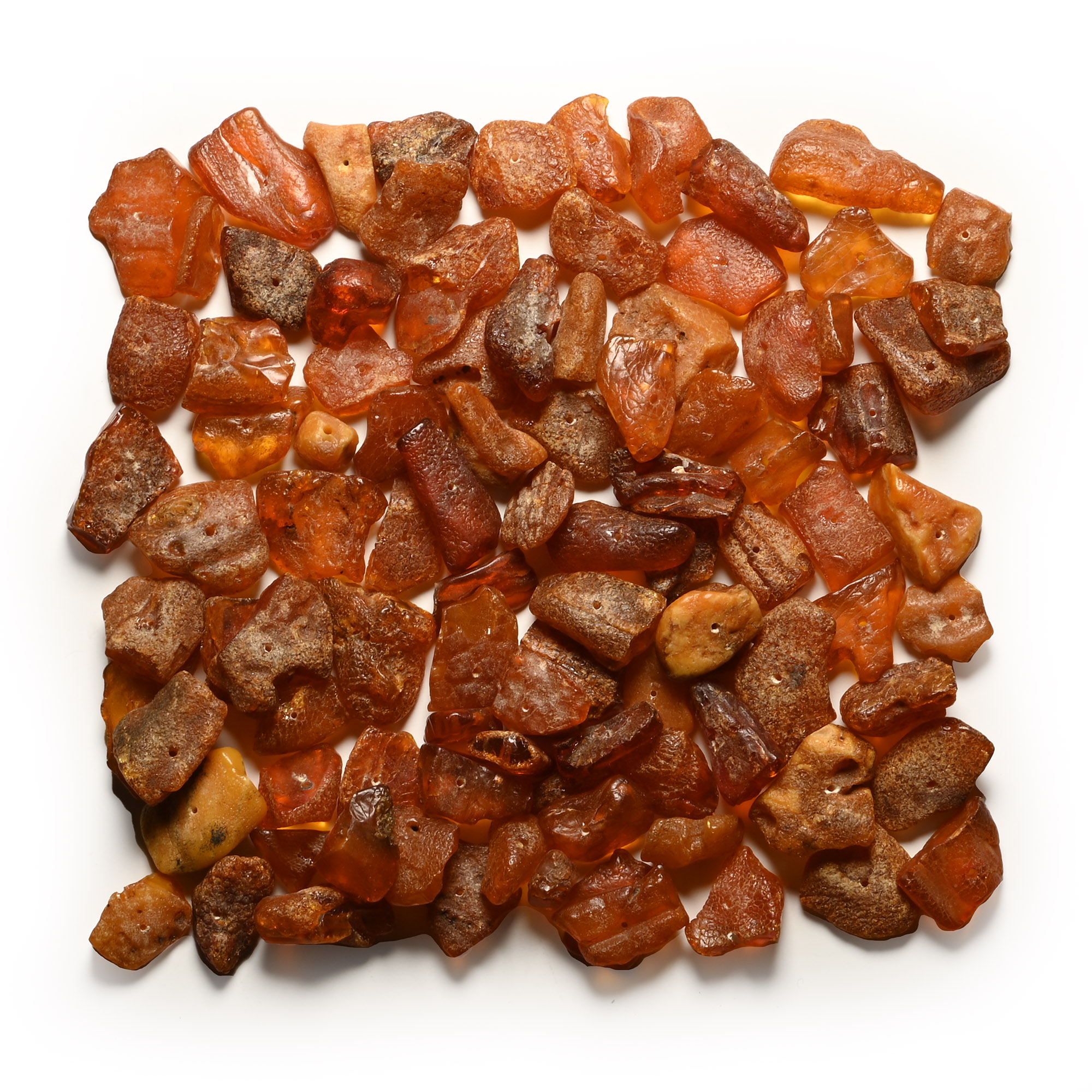 Unpolished Natural Amber Group