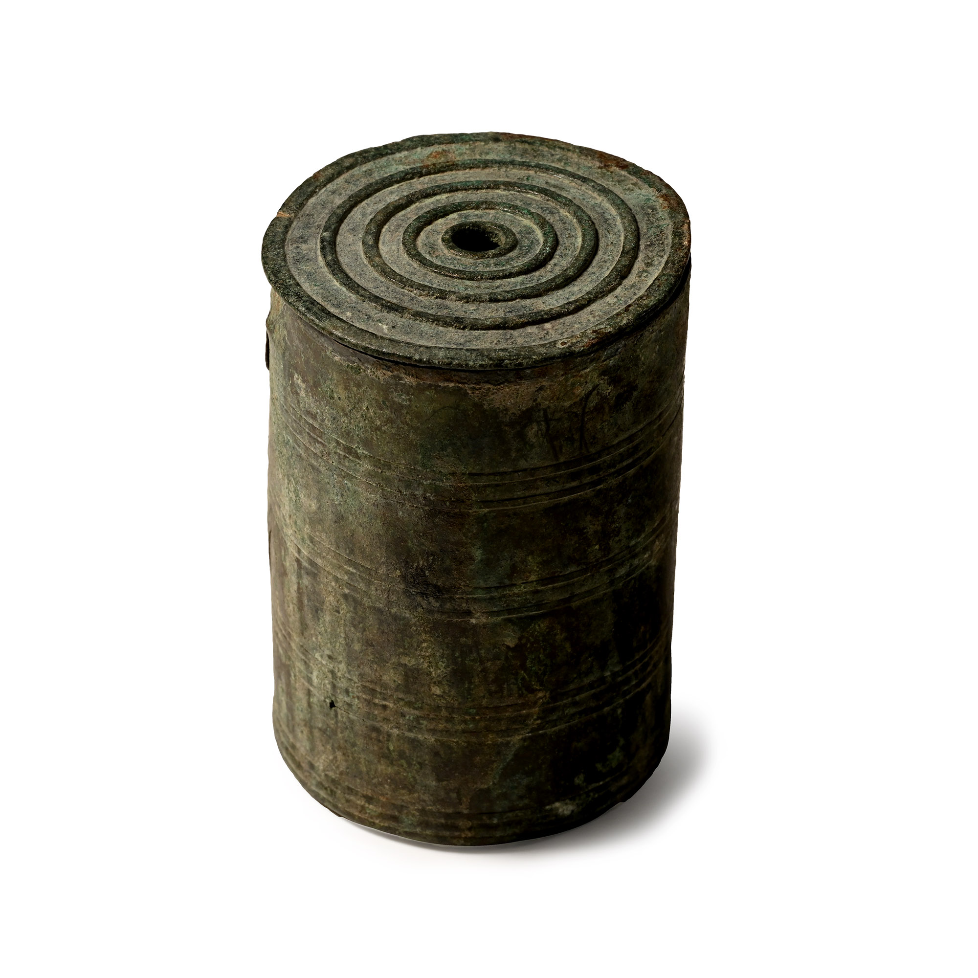 Roman Sheet Bronze Lidded Pyxis