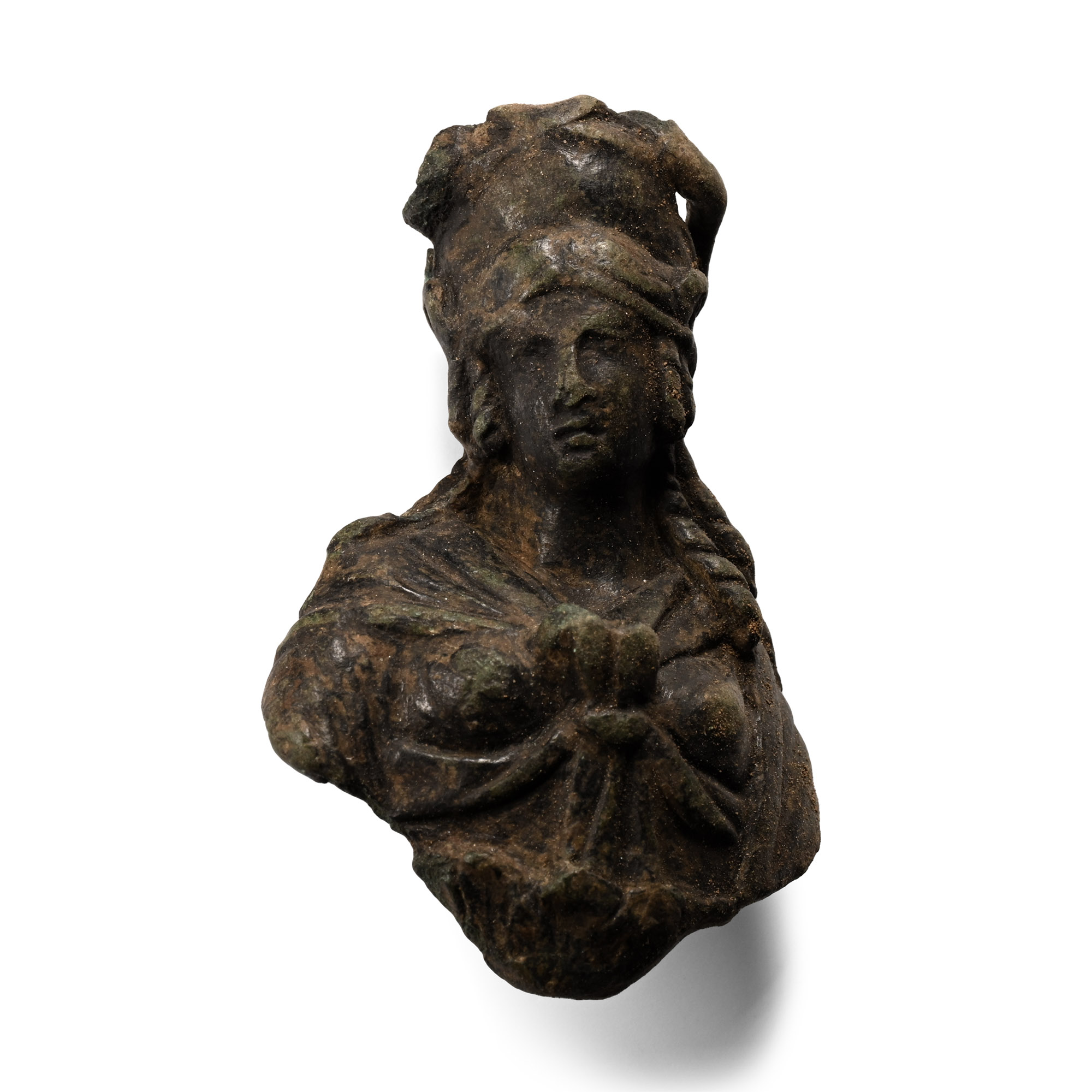Roman Bronze Bust of Isis