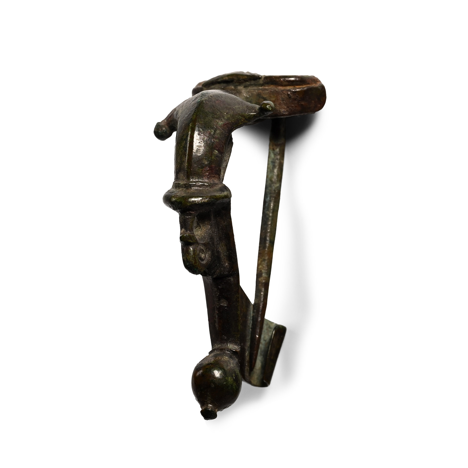 Romano-British Bronze Dolphin Bow Brooch