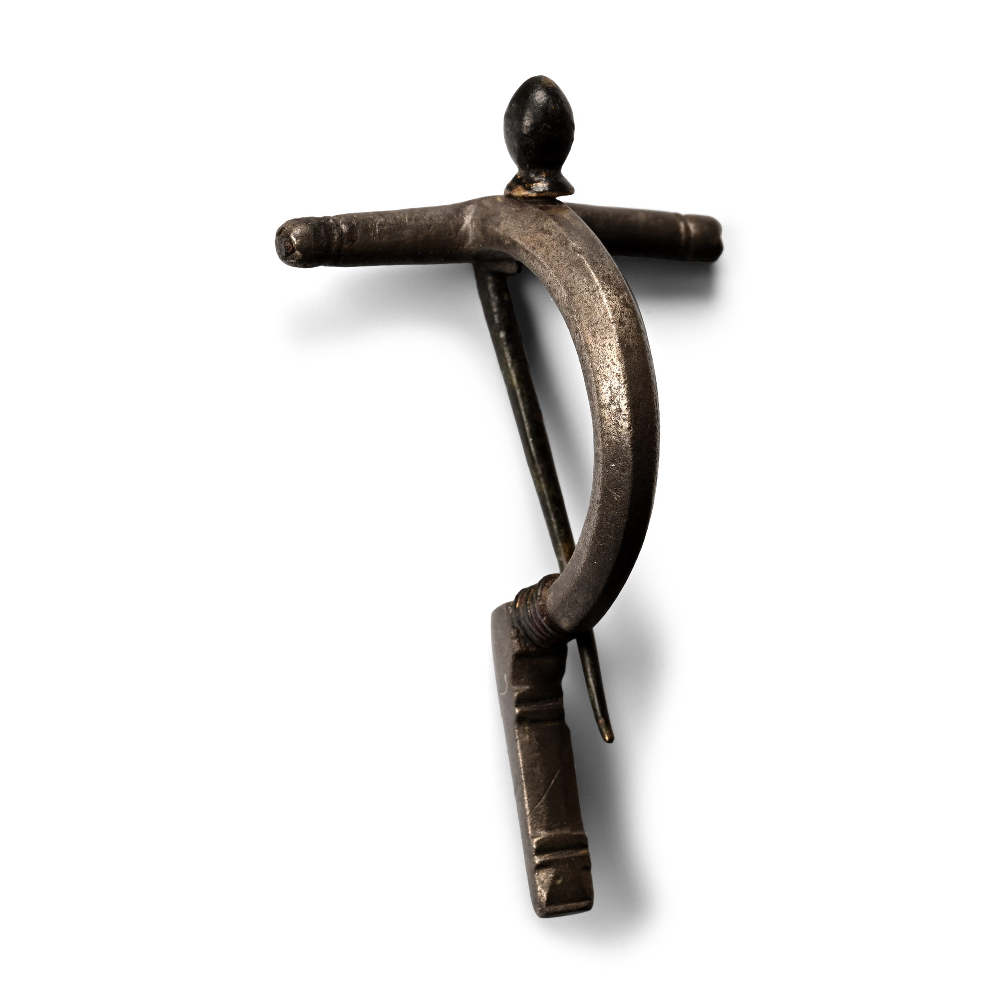 Roman Silver Crossbow Brooch