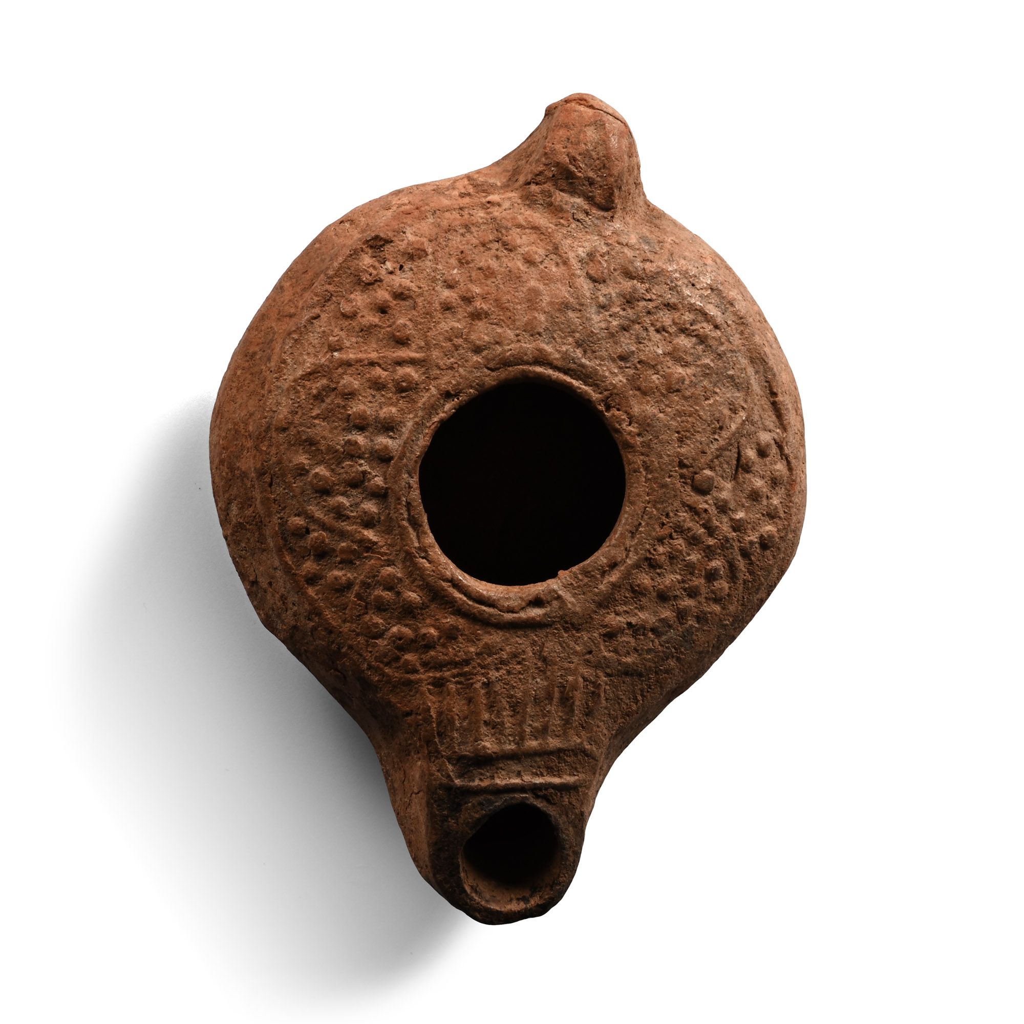 Late Roman Holy Land Terracotta Oil Lamp