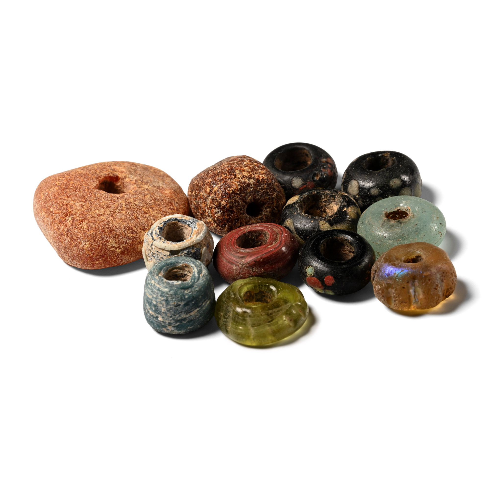 Anglo-Saxon Glass and Amber Bead Collection