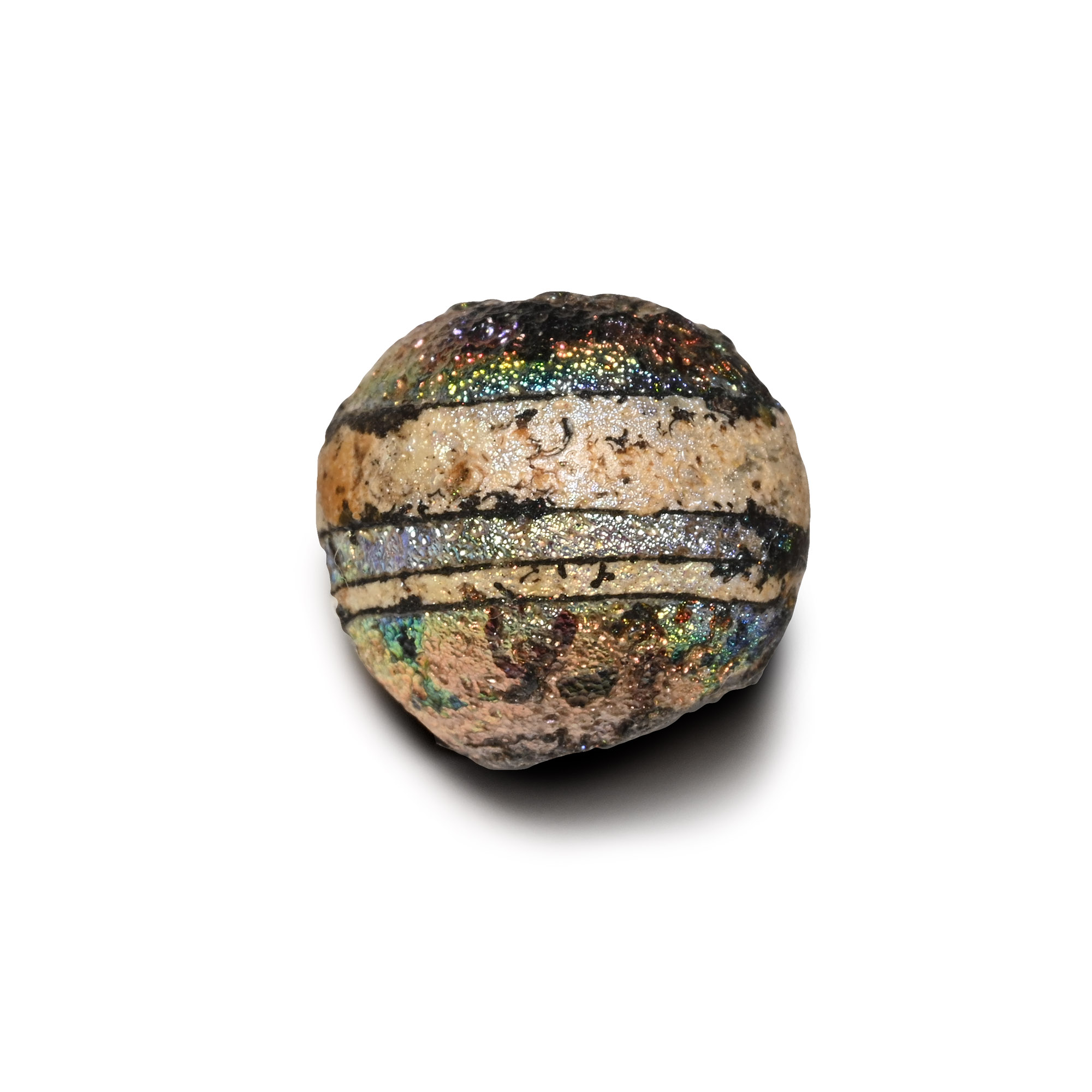 Roman Iridescent Glass Bead