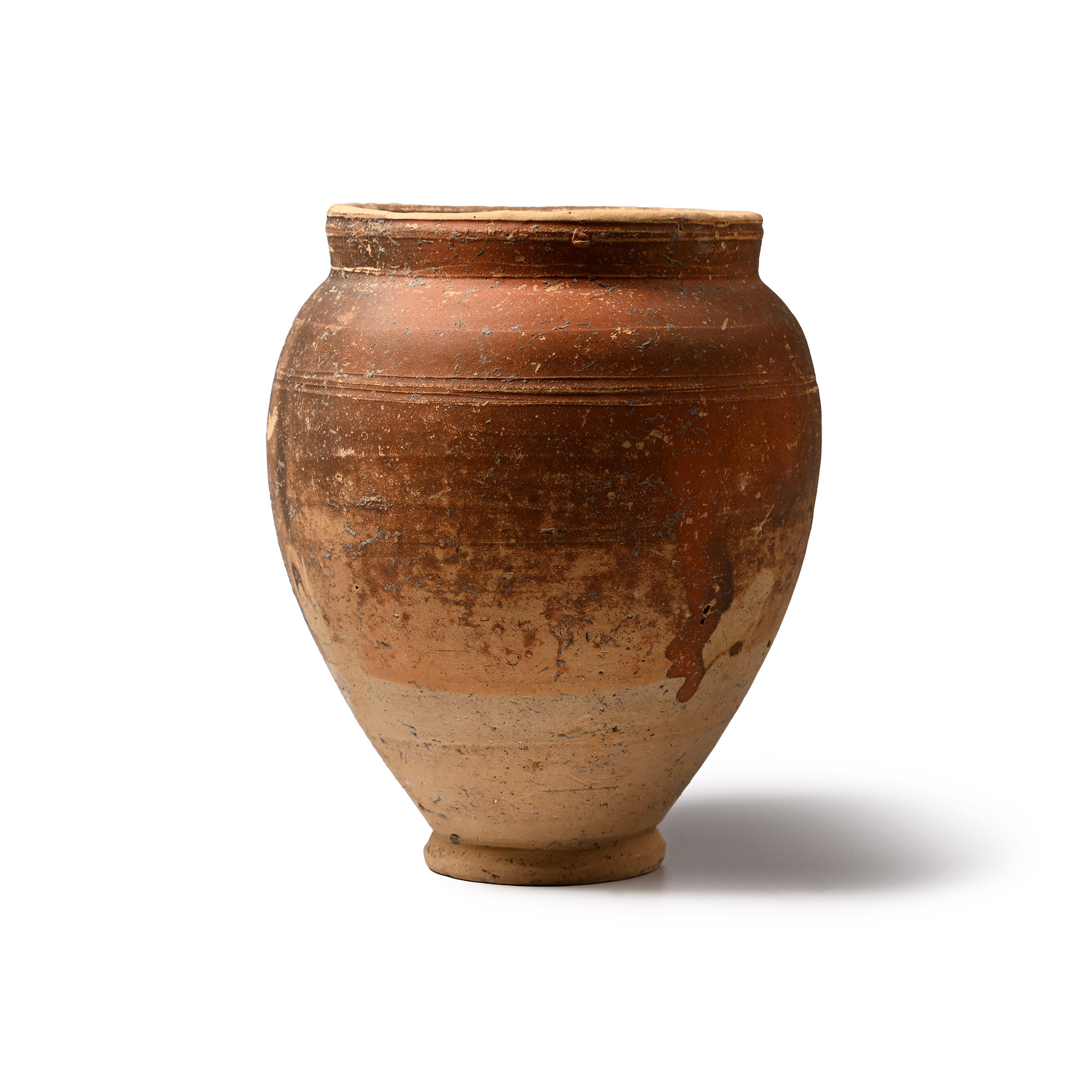 Roman Brown Slipware Terracotta Vase