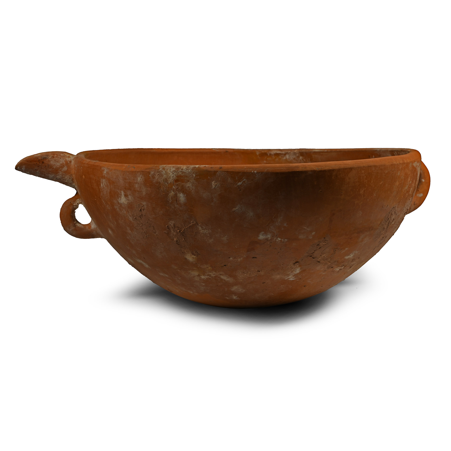 Very Large Amlash Terracotta Spouted Bowl