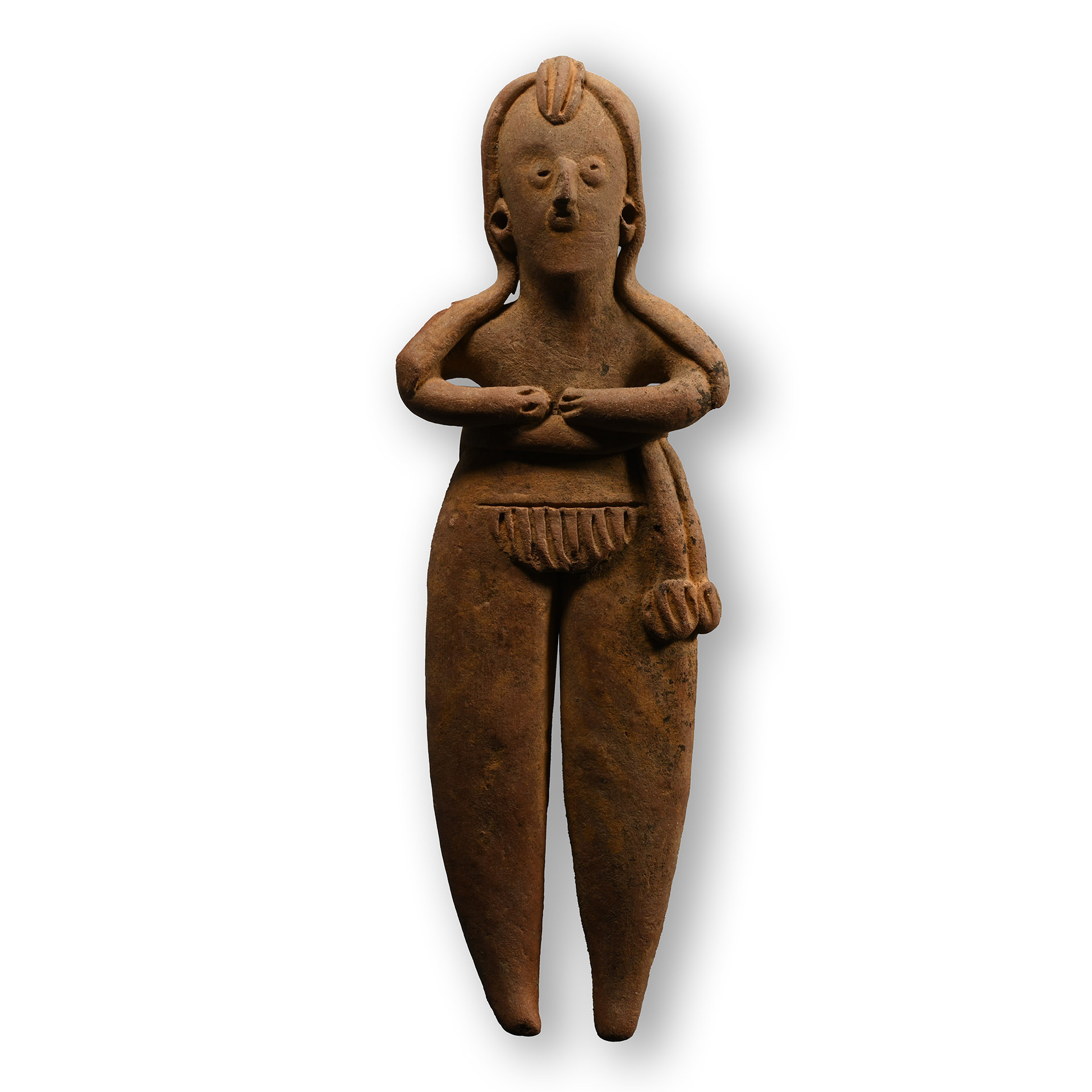 Pre-Columbian Terracotta Colima Standing Figure