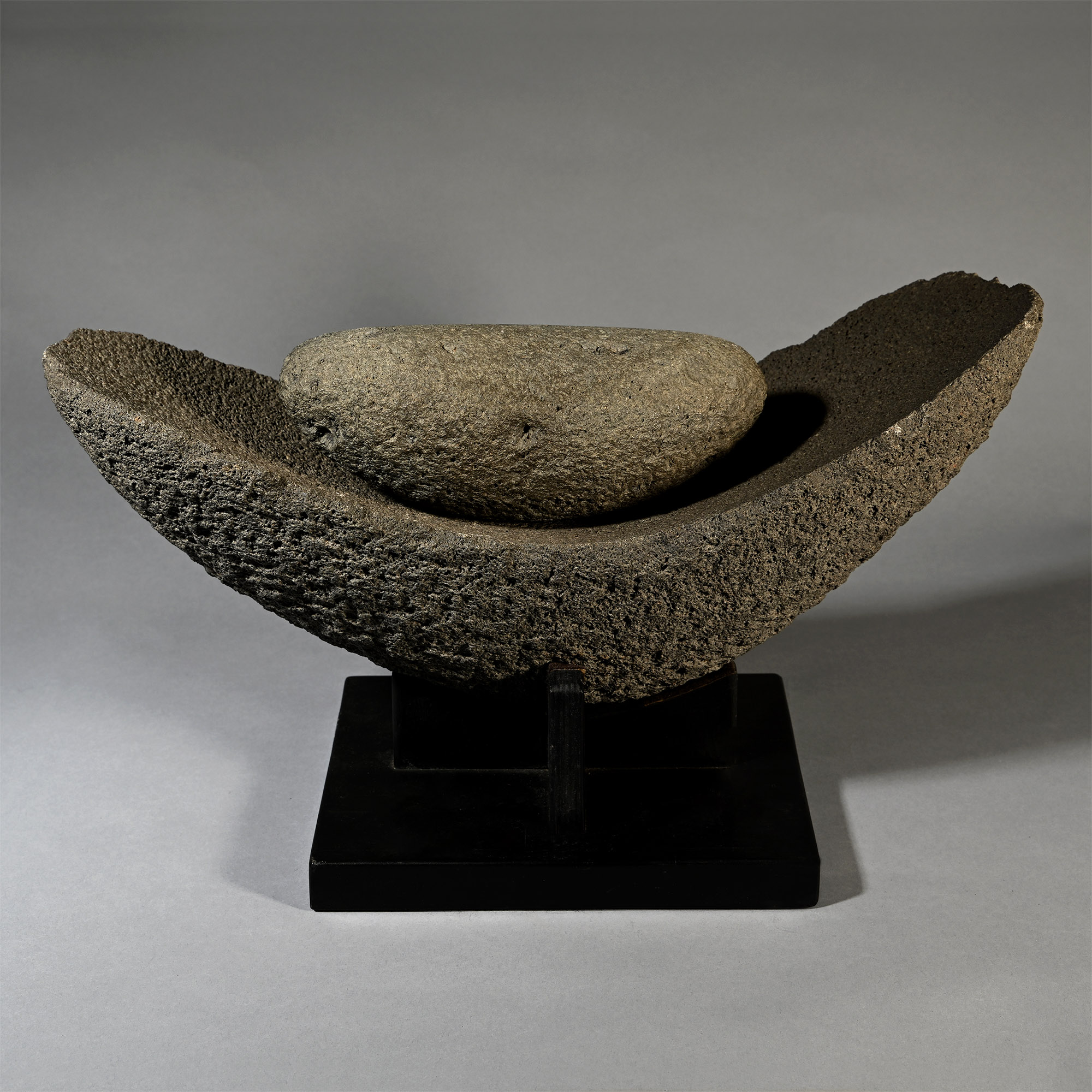 Massive Stone Age Grinding Mill and Pestle