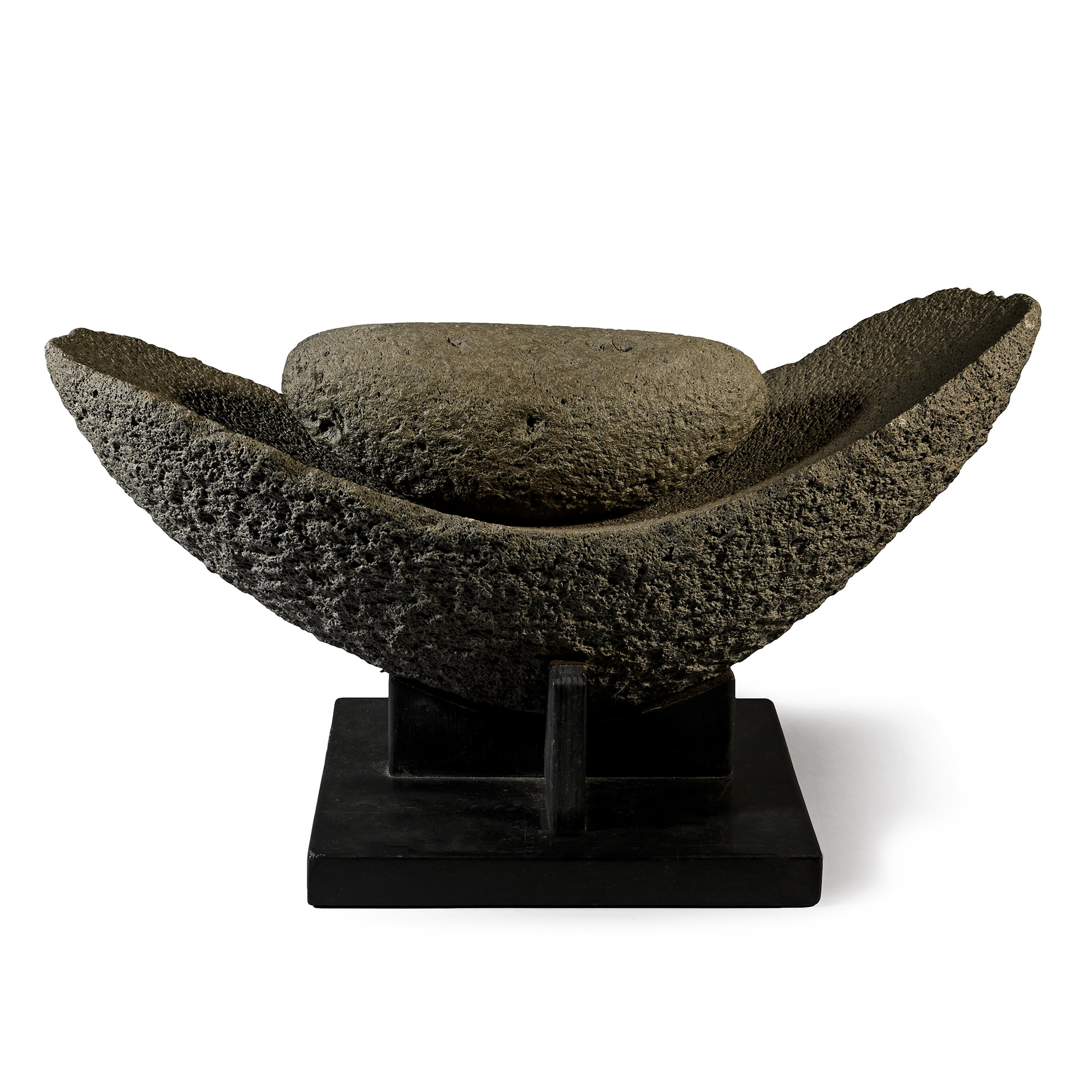 Massive Stone Age Grinding Mill and Pestle