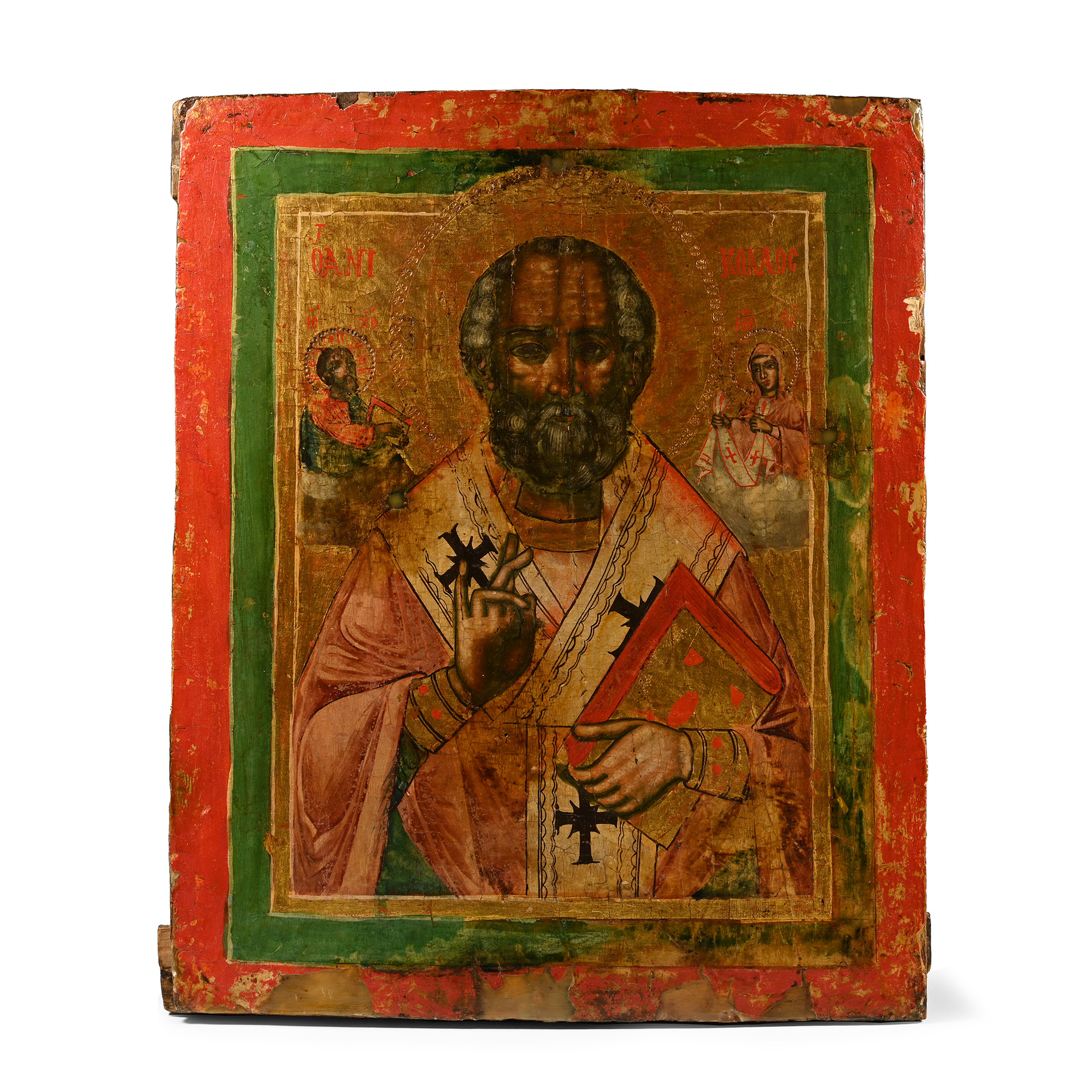 Greek Icon with Saint Nicholas of Myra