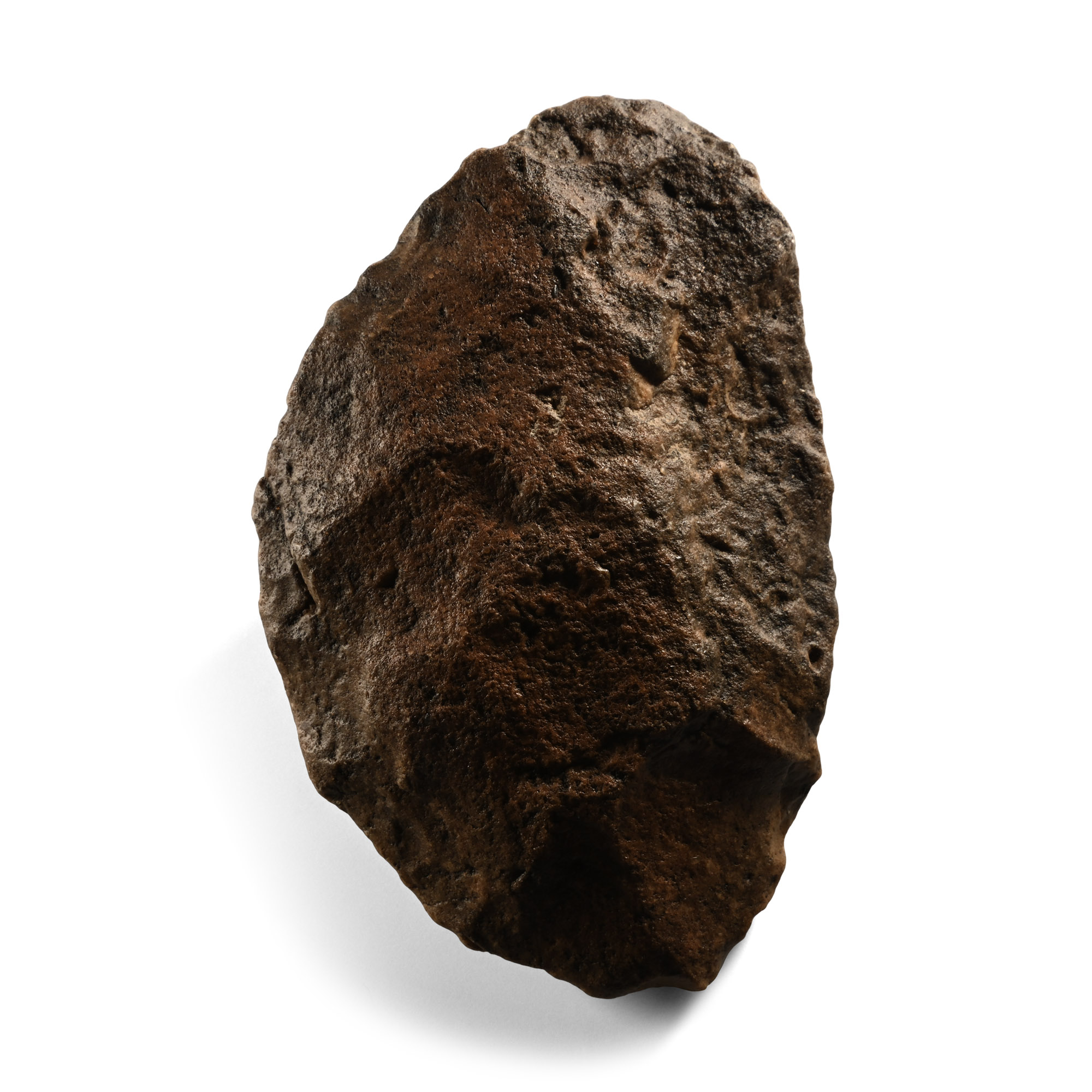 Stone Age 'Homo Erectus' Dark Red Quartzite Acheulean Handaxe