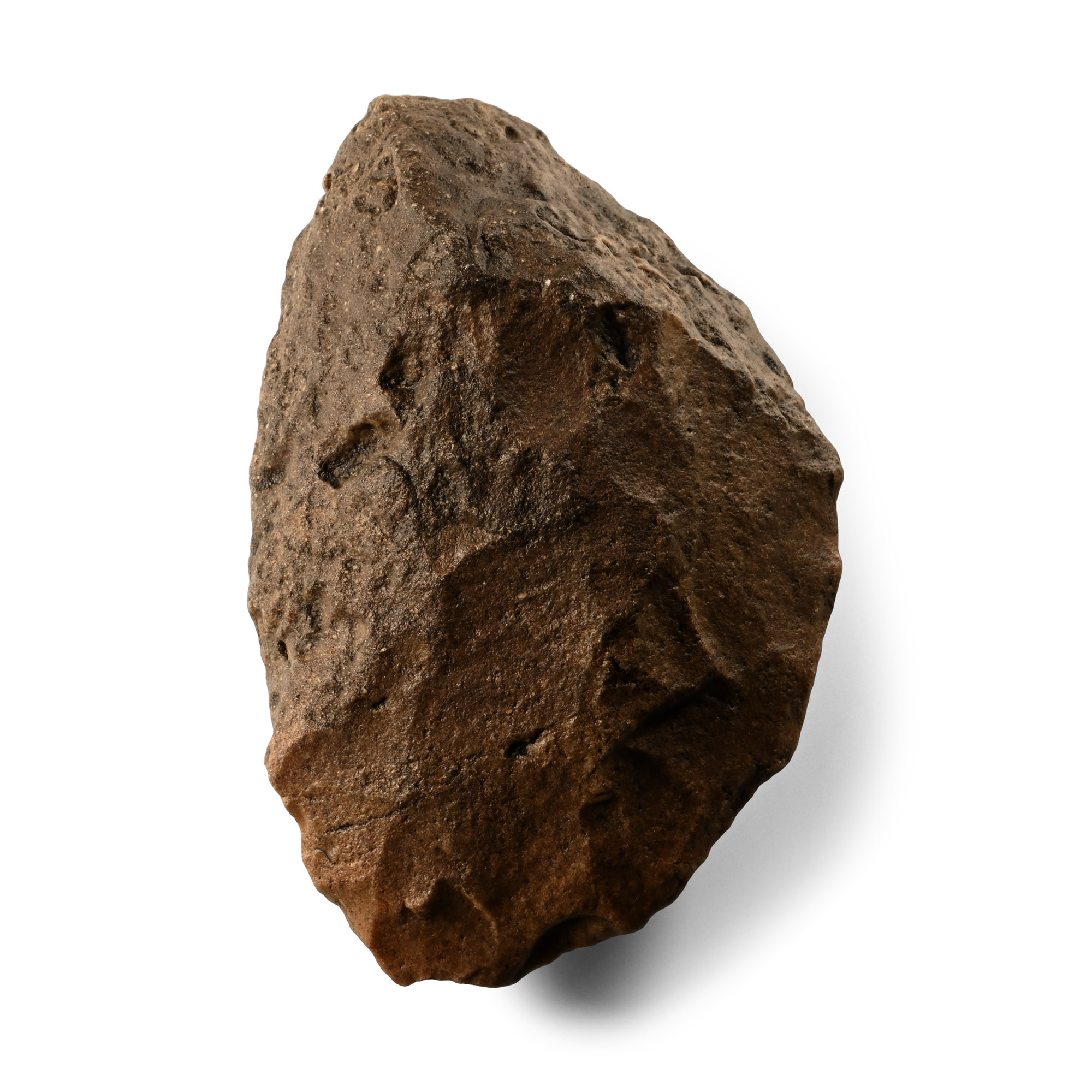 Stone Age 'Homo Erectus' Dark Red Quartzite Acheulean Handaxe