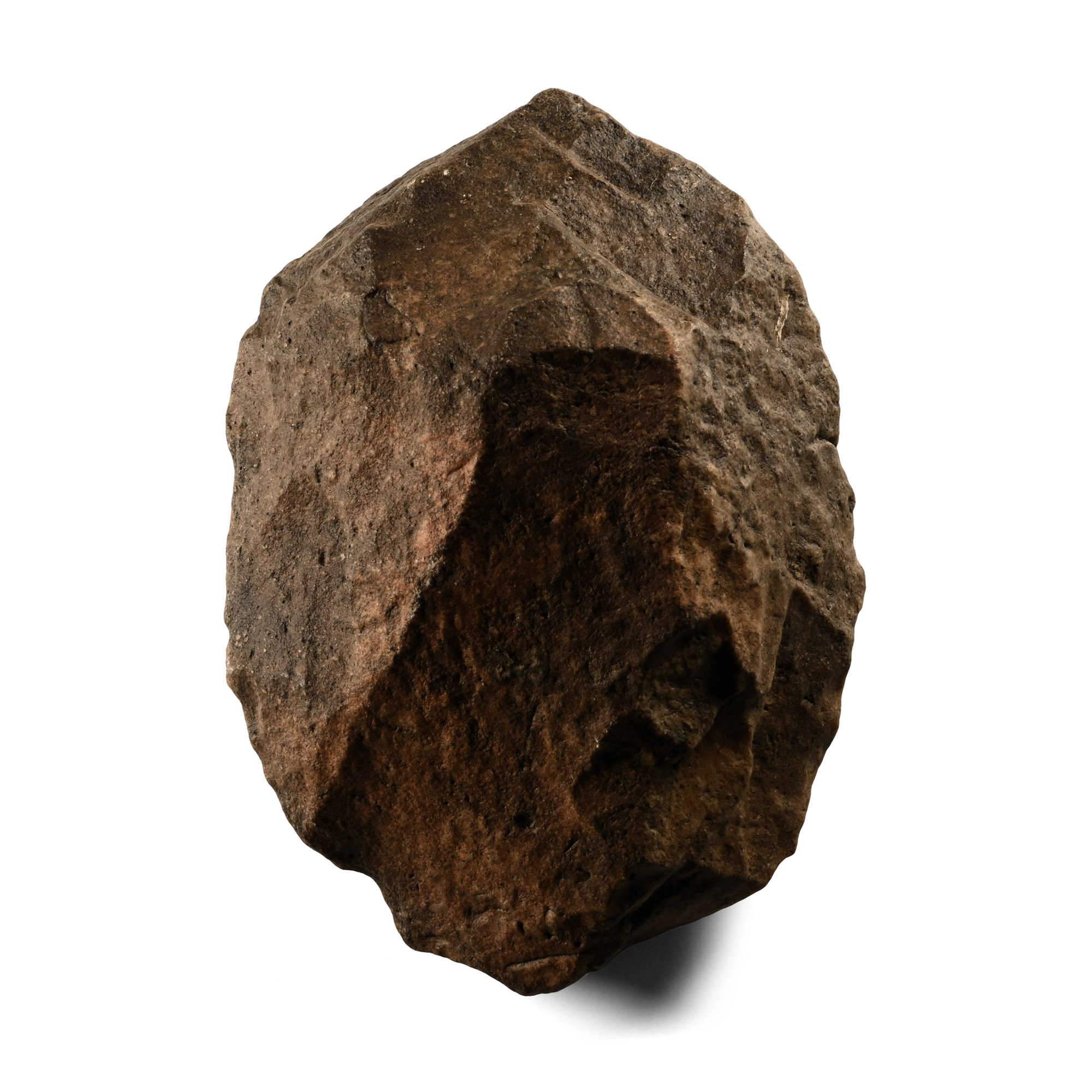Stone Age 'Homo Erectus' Dark Red Quartzite Acheulean Handaxe