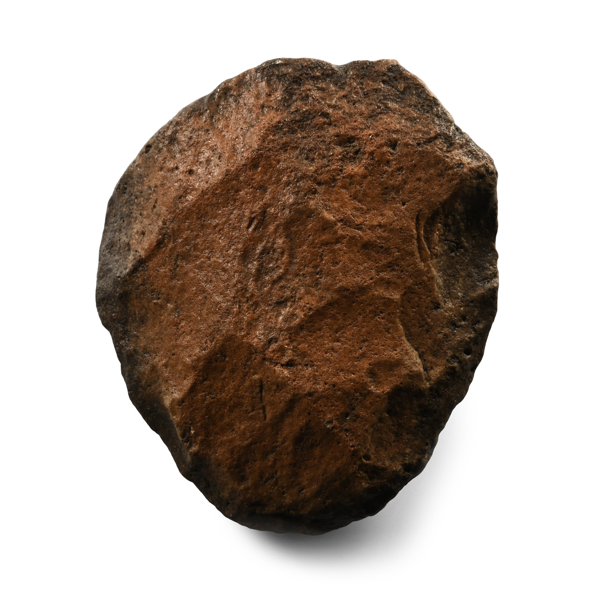 Stone Age 'Homo Erectus' Dark Red Quartzite Acheulean Handaxe