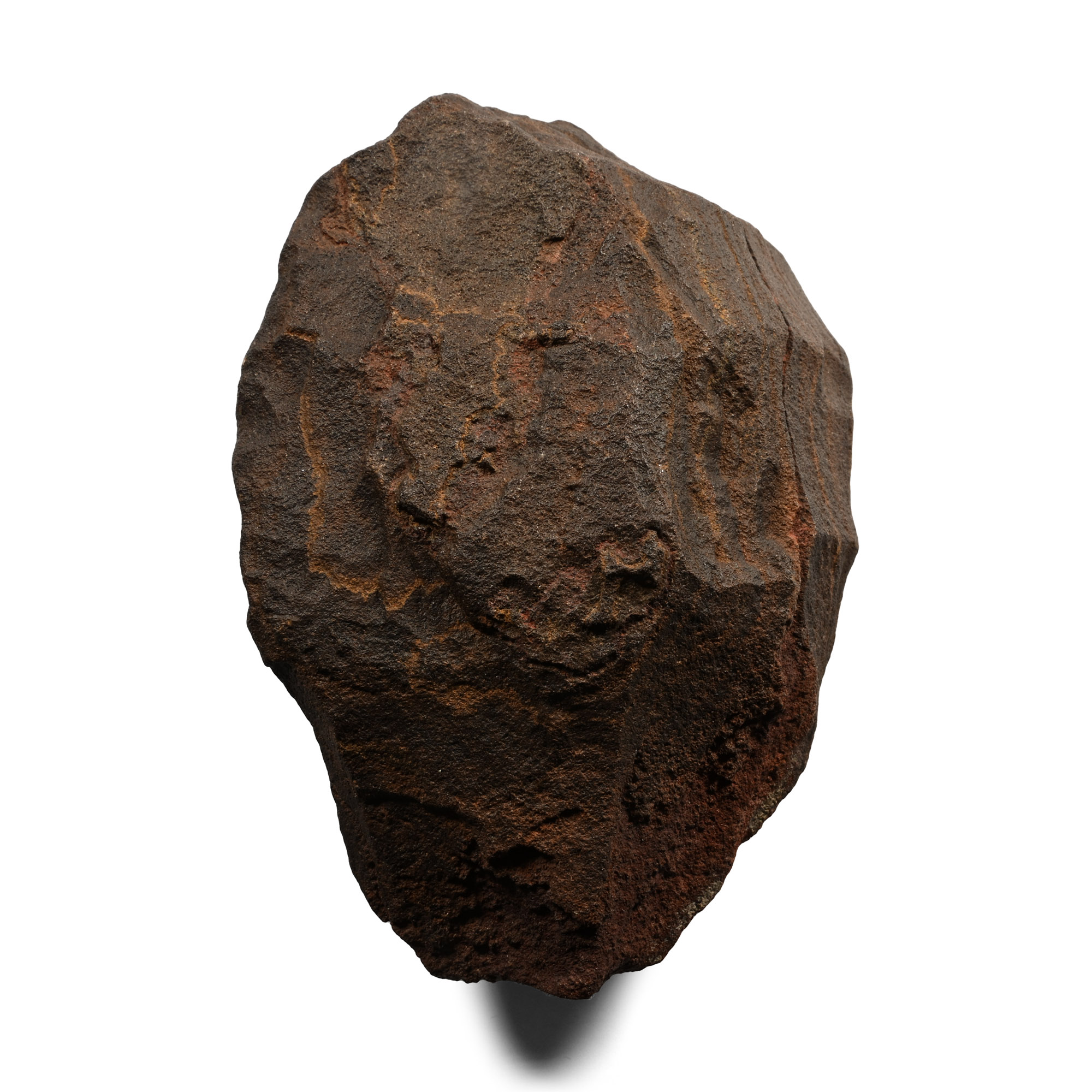 Stone Age 'Homo Erectus' Dark Red Quartzite Acheulean Handaxe