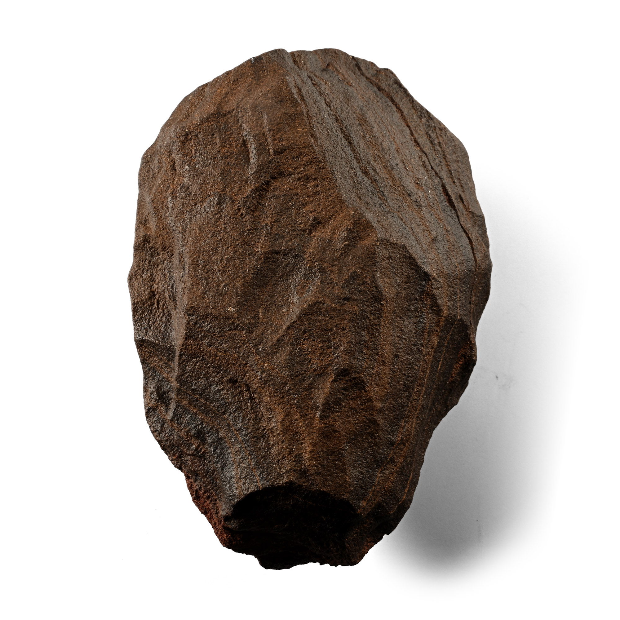 Stone Age 'Homo Erectus' Dark Red Quartzite Acheulean Handaxe